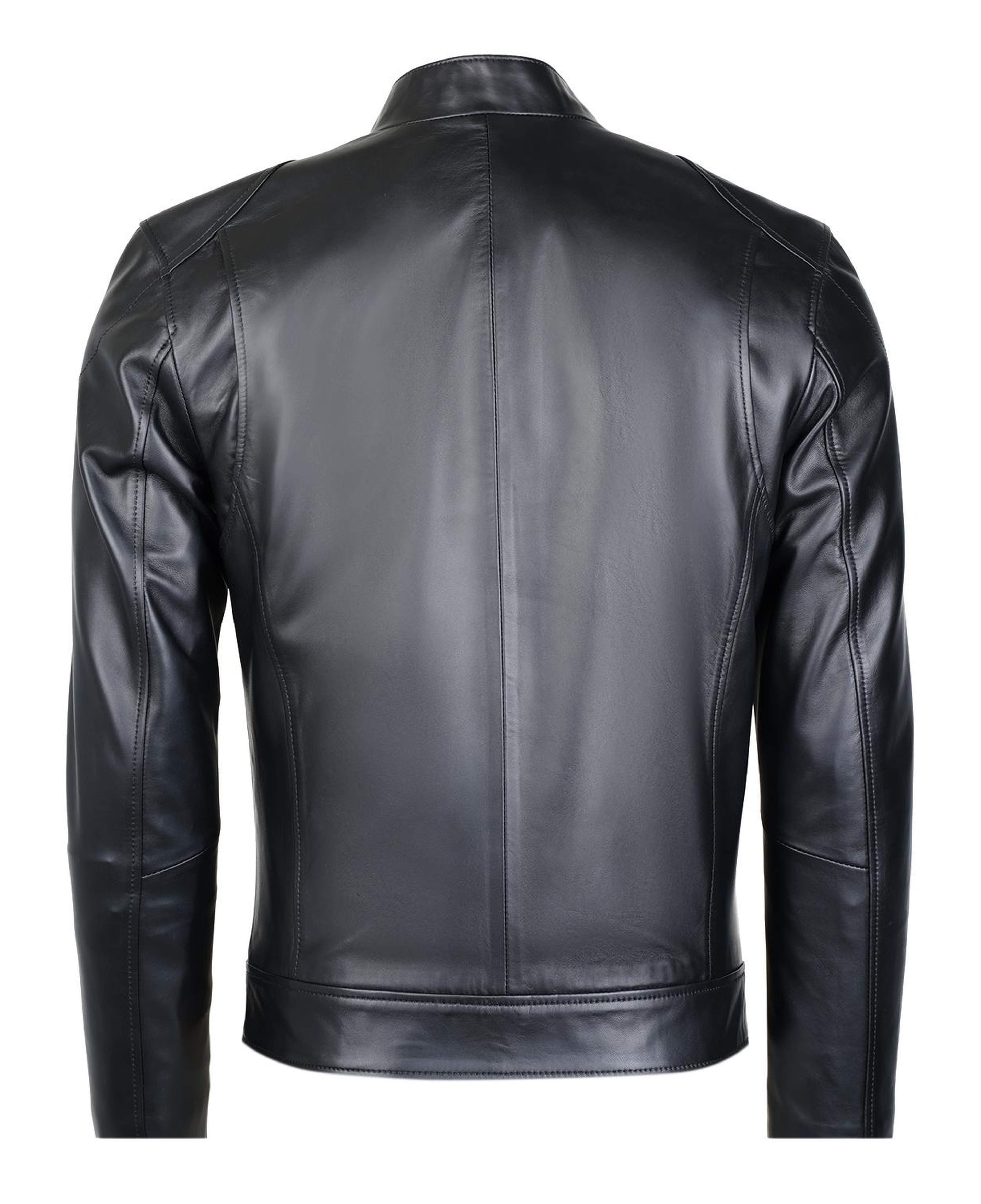 Manlio Siyah Erkek Deri Mont