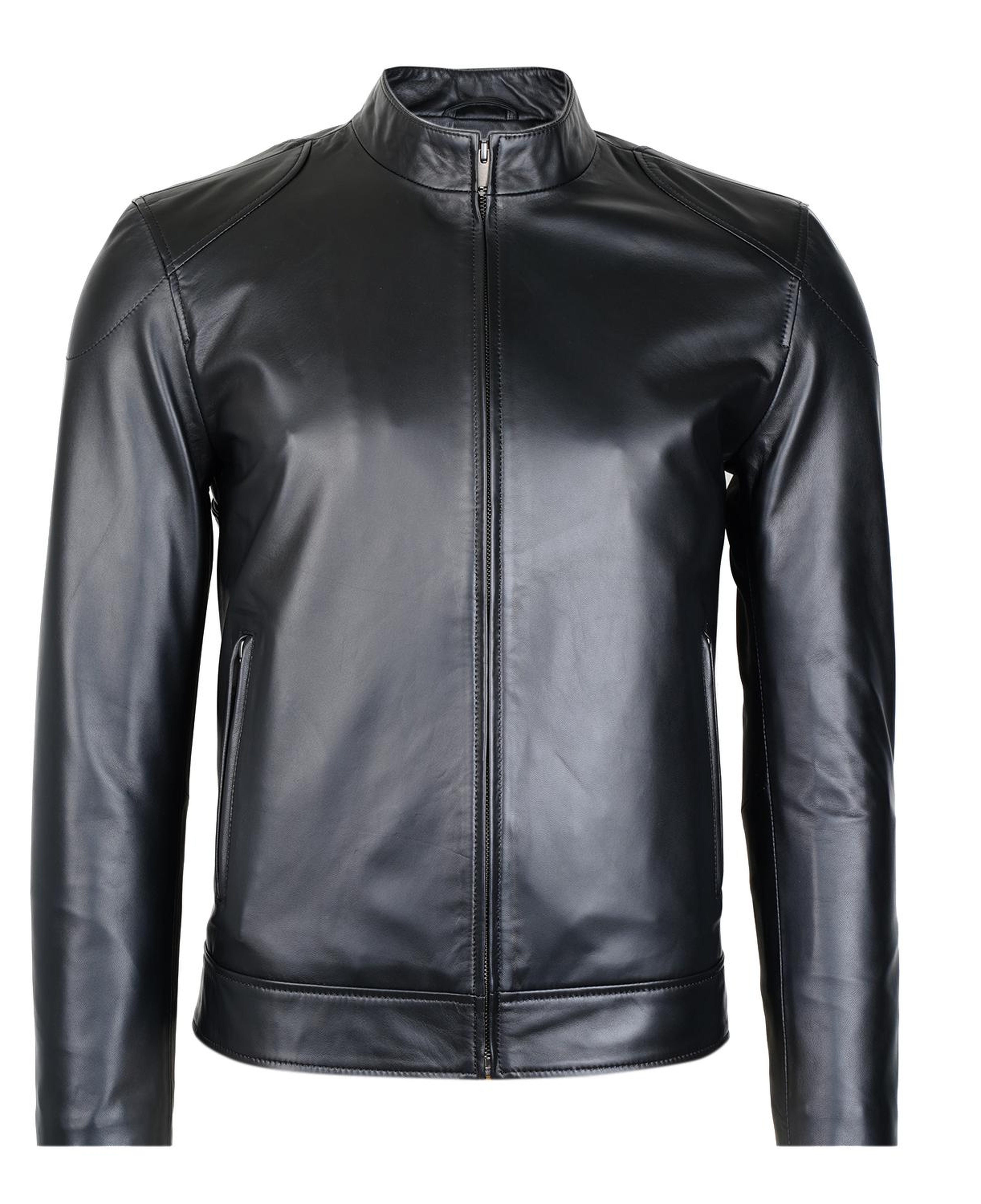 Manlio Siyah Erkek Deri Mont