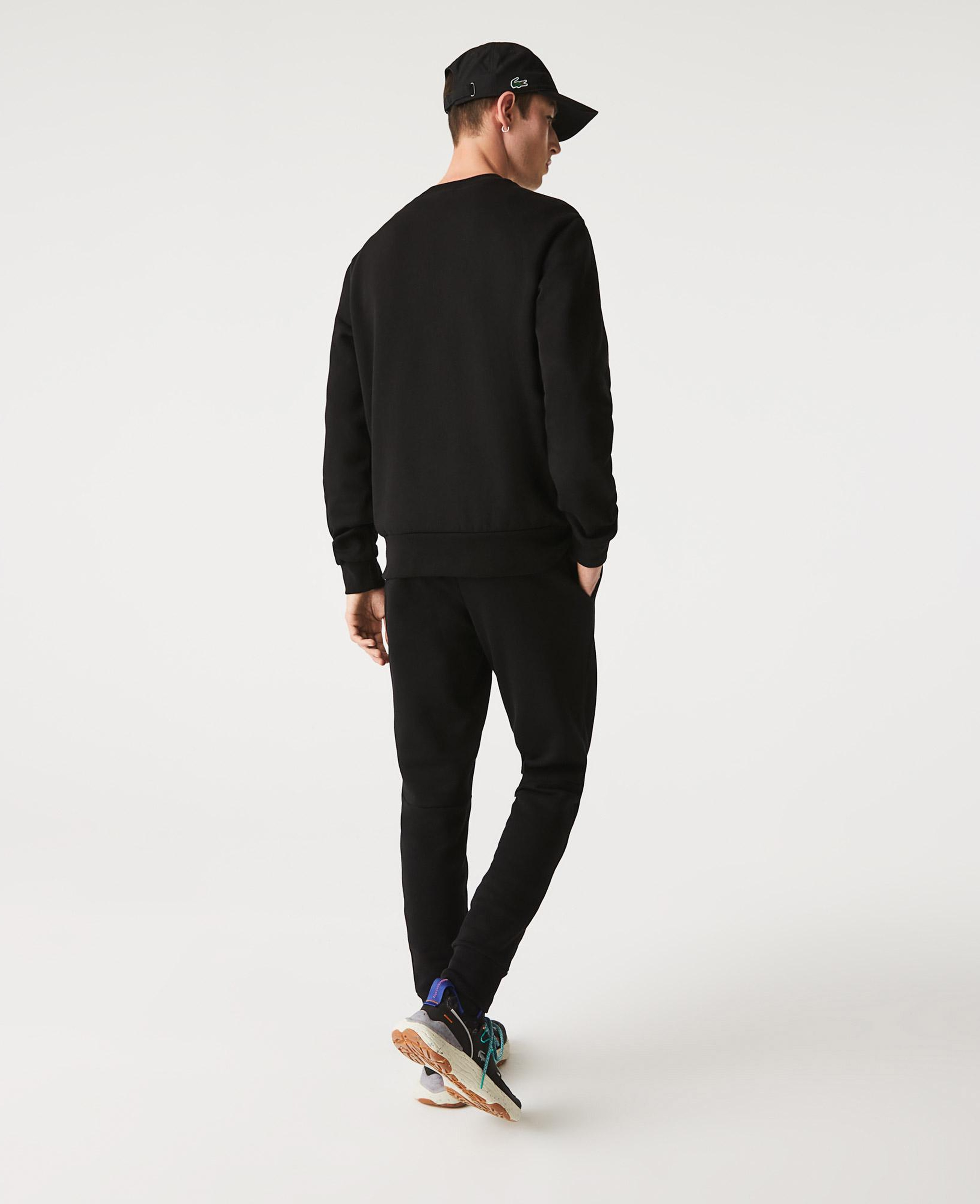 Lacoste Erkek Classic Fit Bisiklet Yaka Siyah Sweatshirt