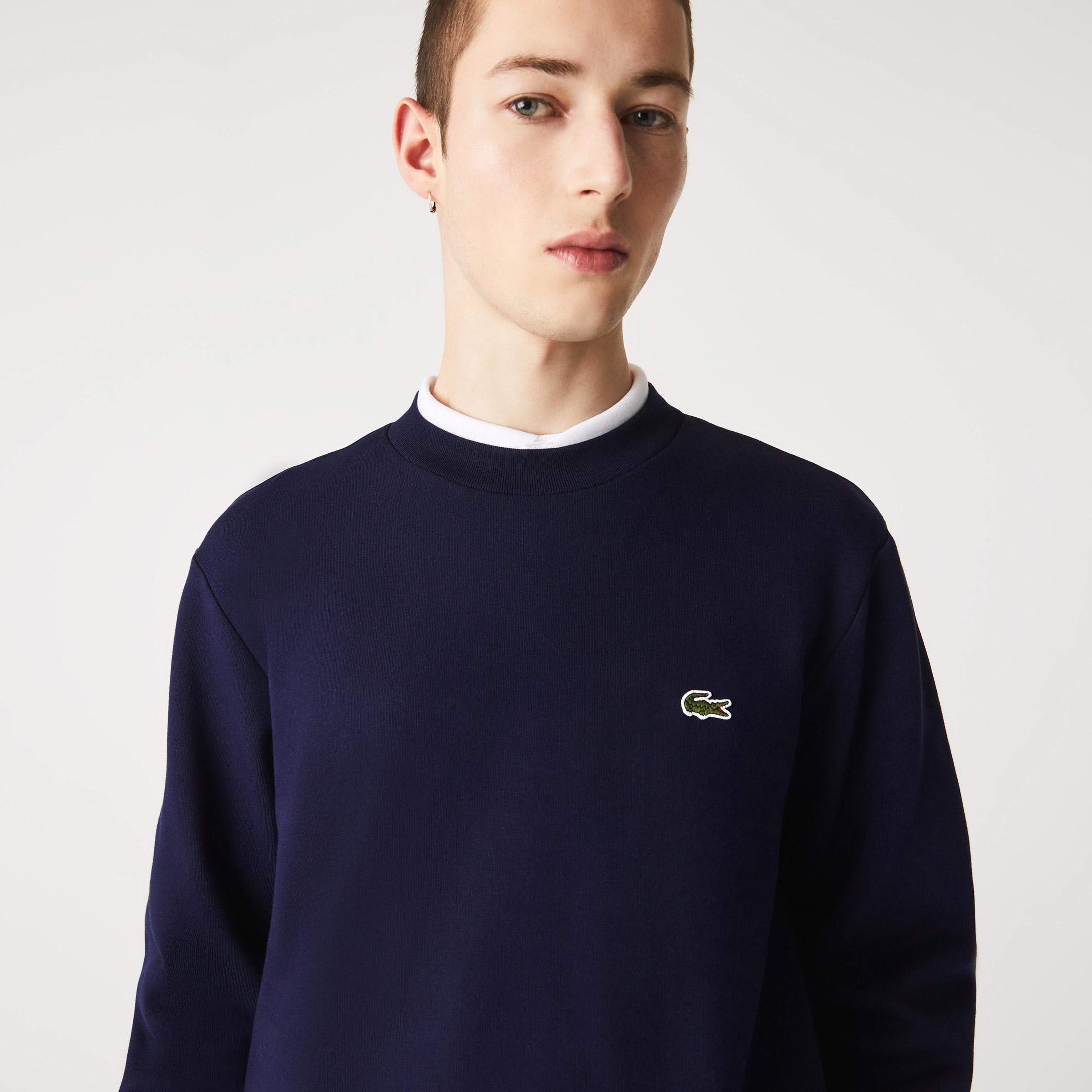 Lacoste Erkek Classic Fit Bisiklet Yaka Lacivert Sweatshirt