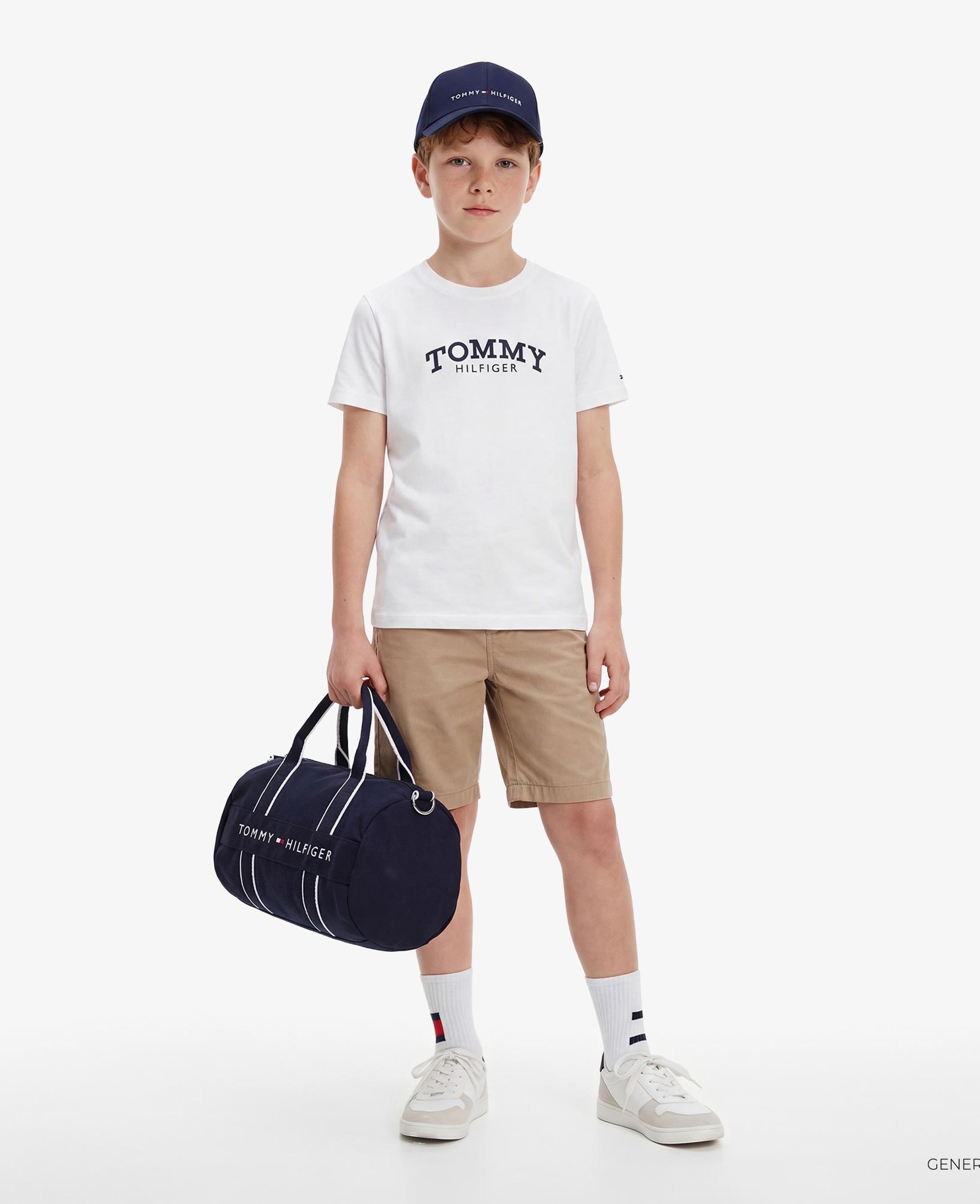 Tommy Hilfiger Monotype Çocuk Beyaz T-Shirt