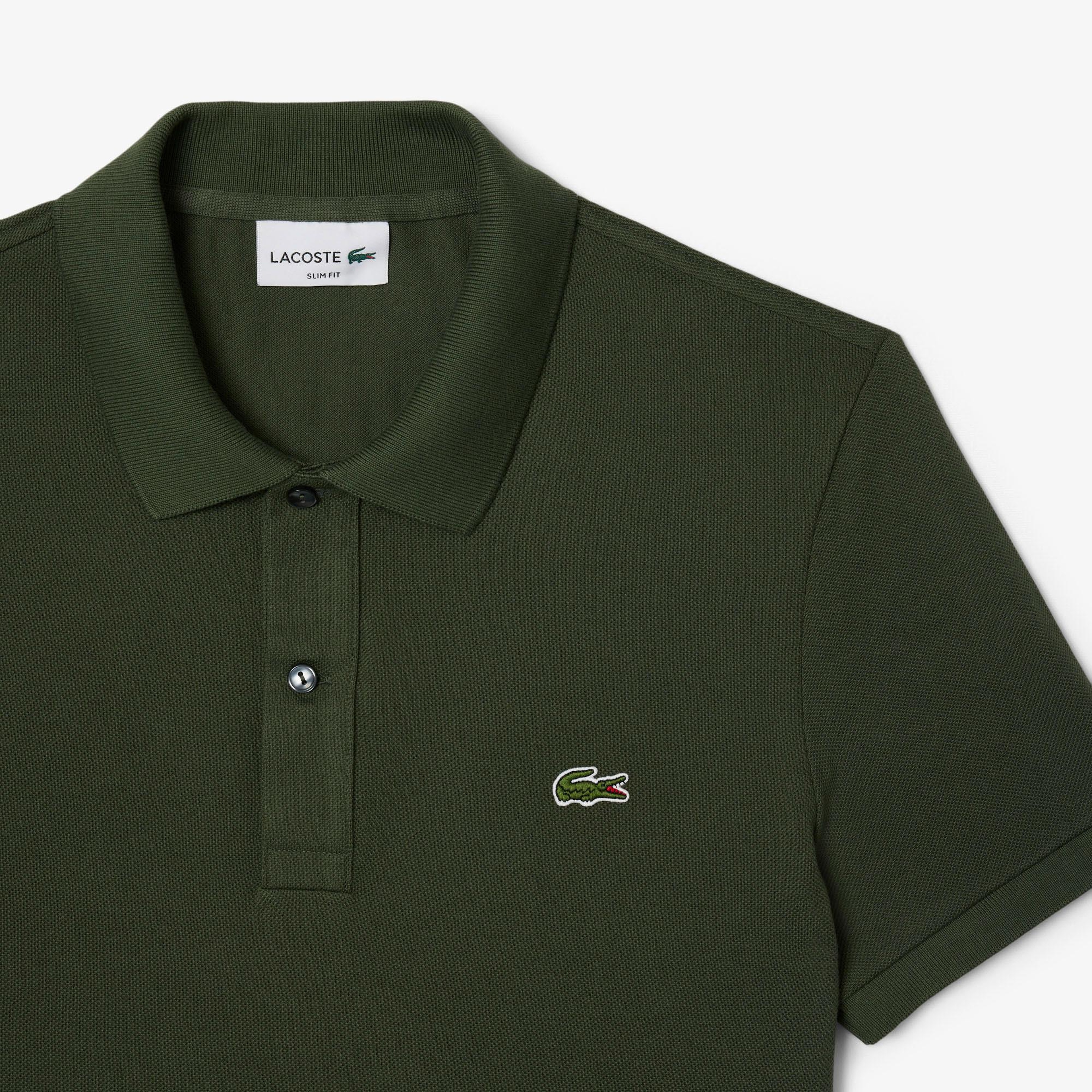 Lacoste L.12.12 Erkek Slim Fit Haki Polo