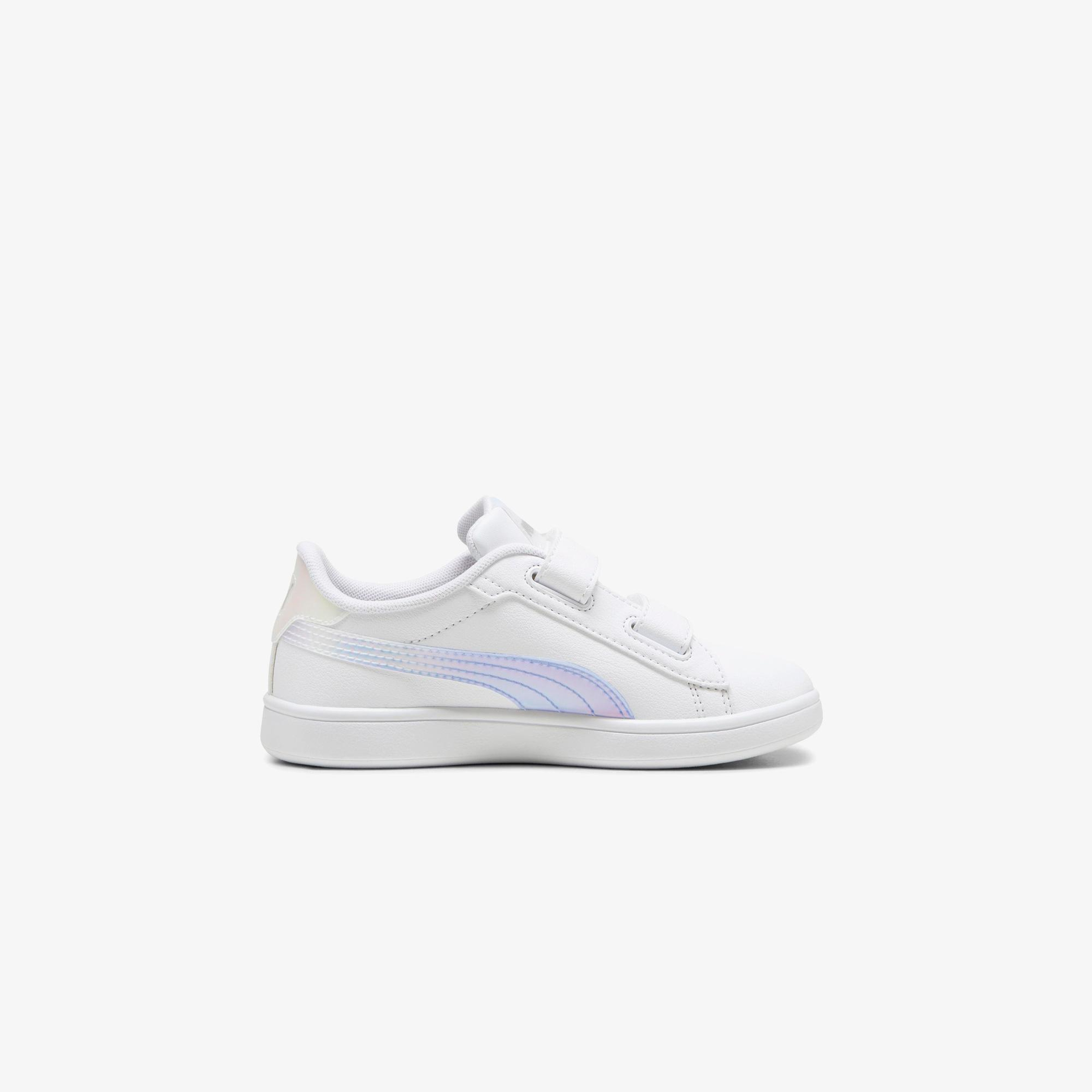 Puma  Smash 3.0 Holo 2.0 V PS Çocuk Beyaz Spor Ayakkabı