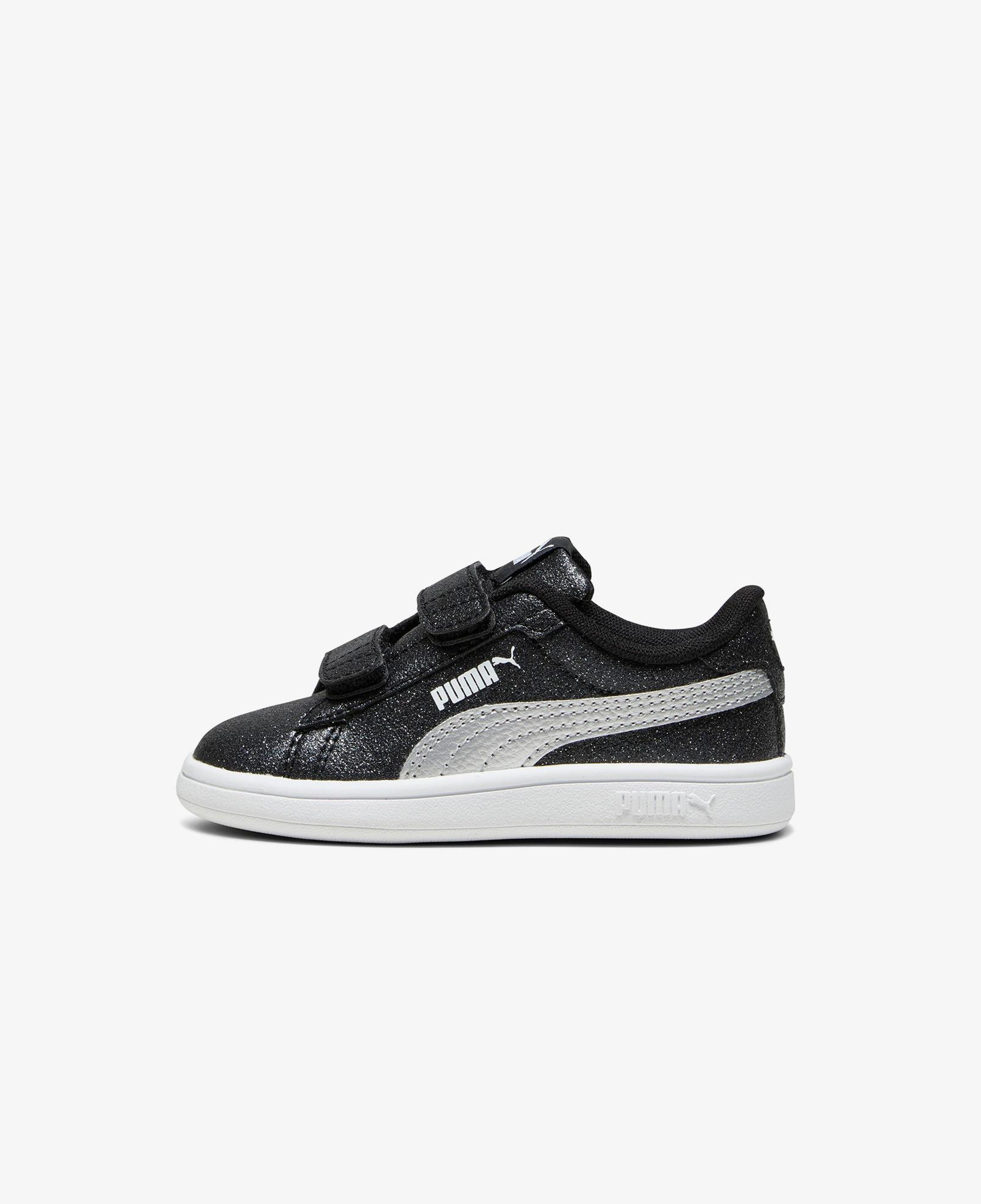 Puma Smash 3.0 Glit Glam V In Çocuk Siyah Spor Ayakkabı