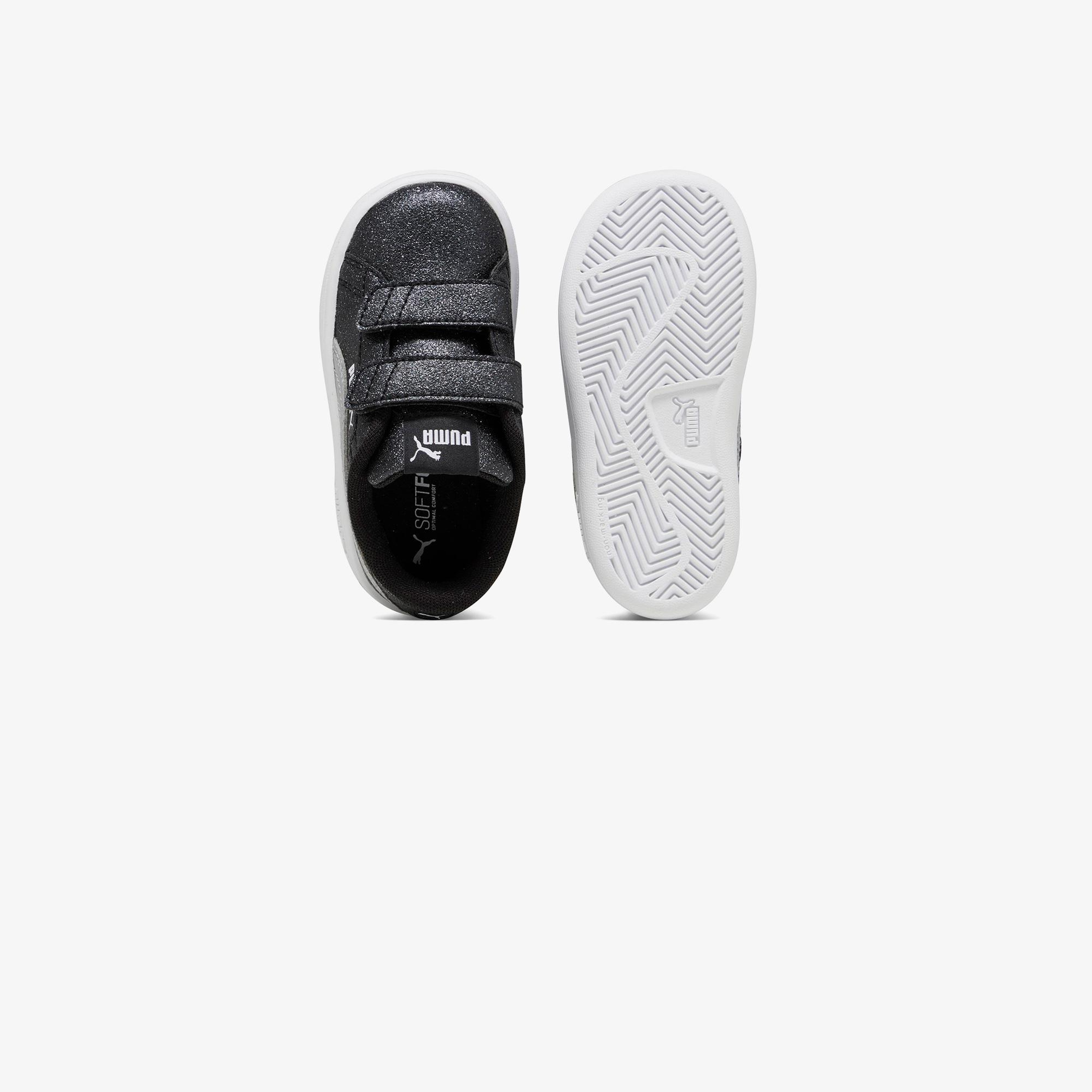 Puma Smash 3.0 Glit Glam V In Çocuk Siyah Spor Ayakkabı