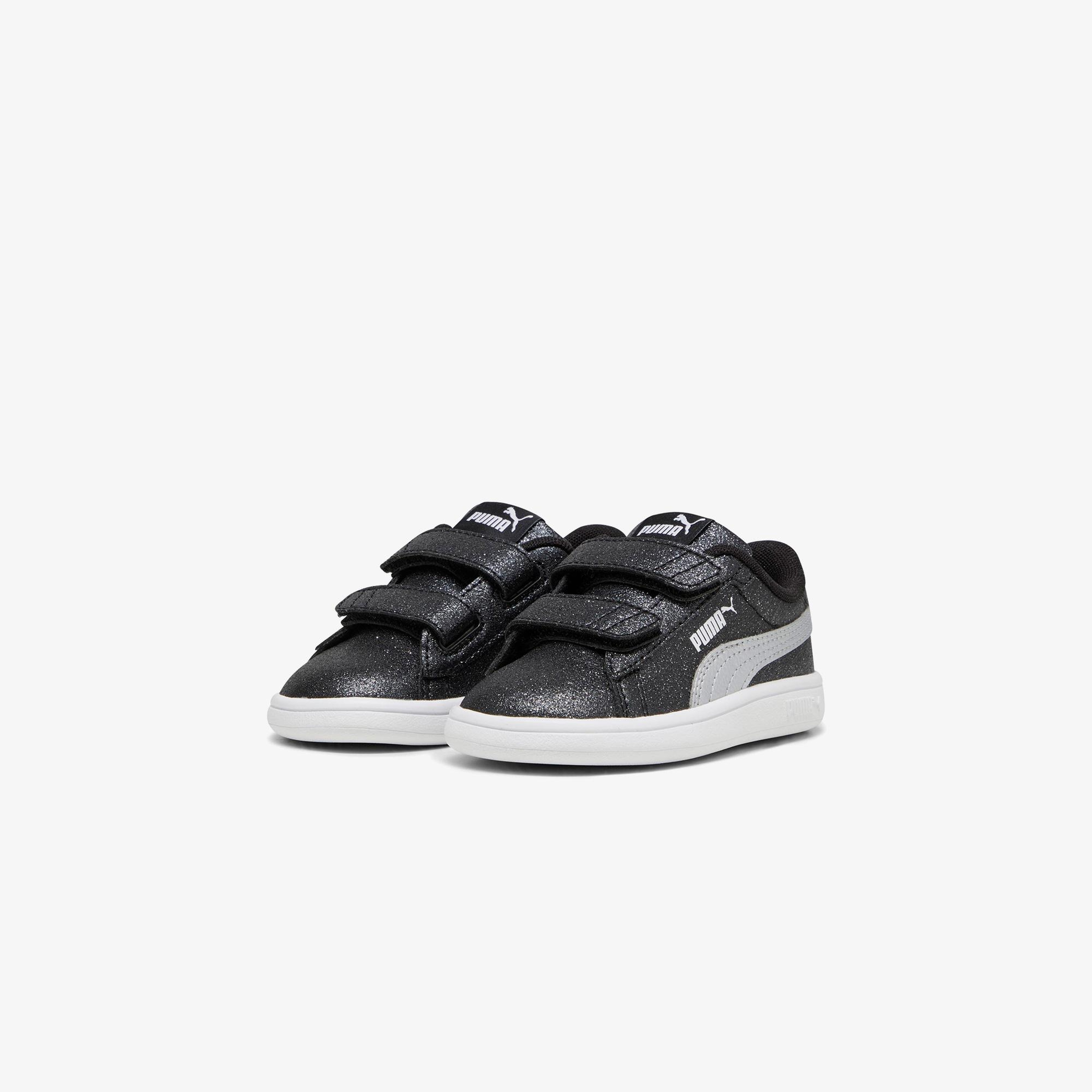 Puma Smash 3.0 Glit Glam V In Çocuk Siyah Spor Ayakkabı