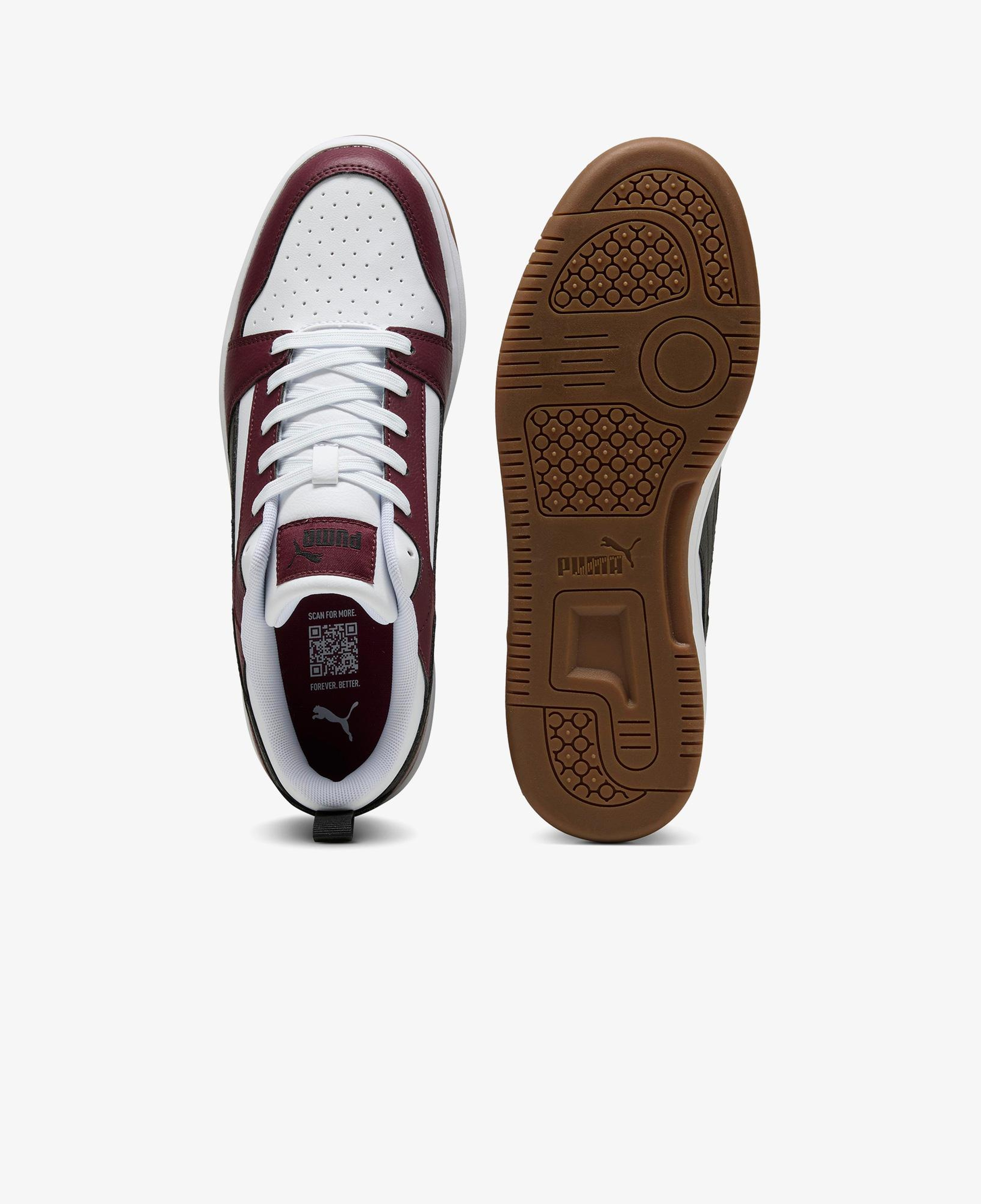 Puma Rebound v6 Low Unisex Bordo Spor Ayakkabı
