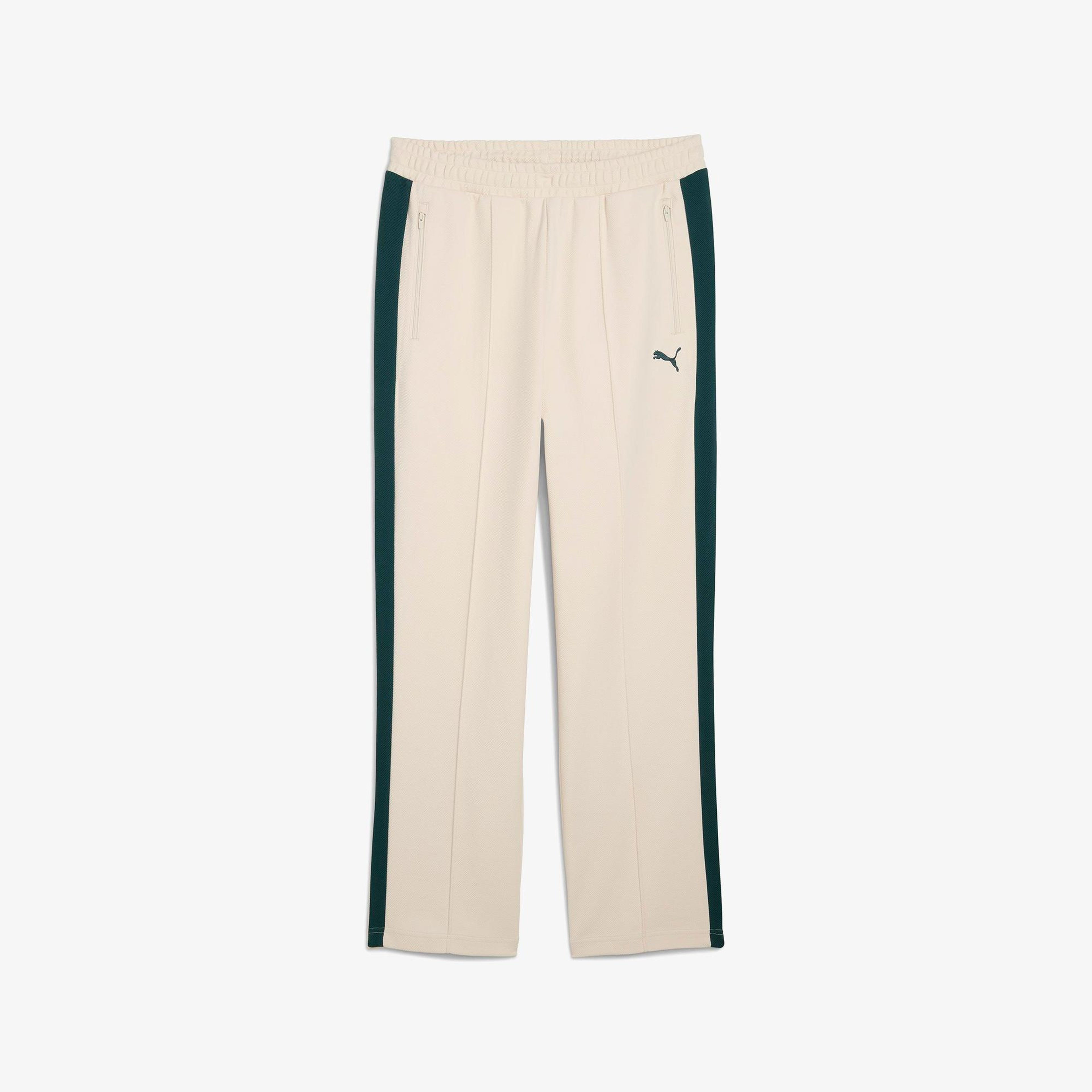 Puma T7 Relaxed Track Unisex Krem Rengi Eşofman Altı