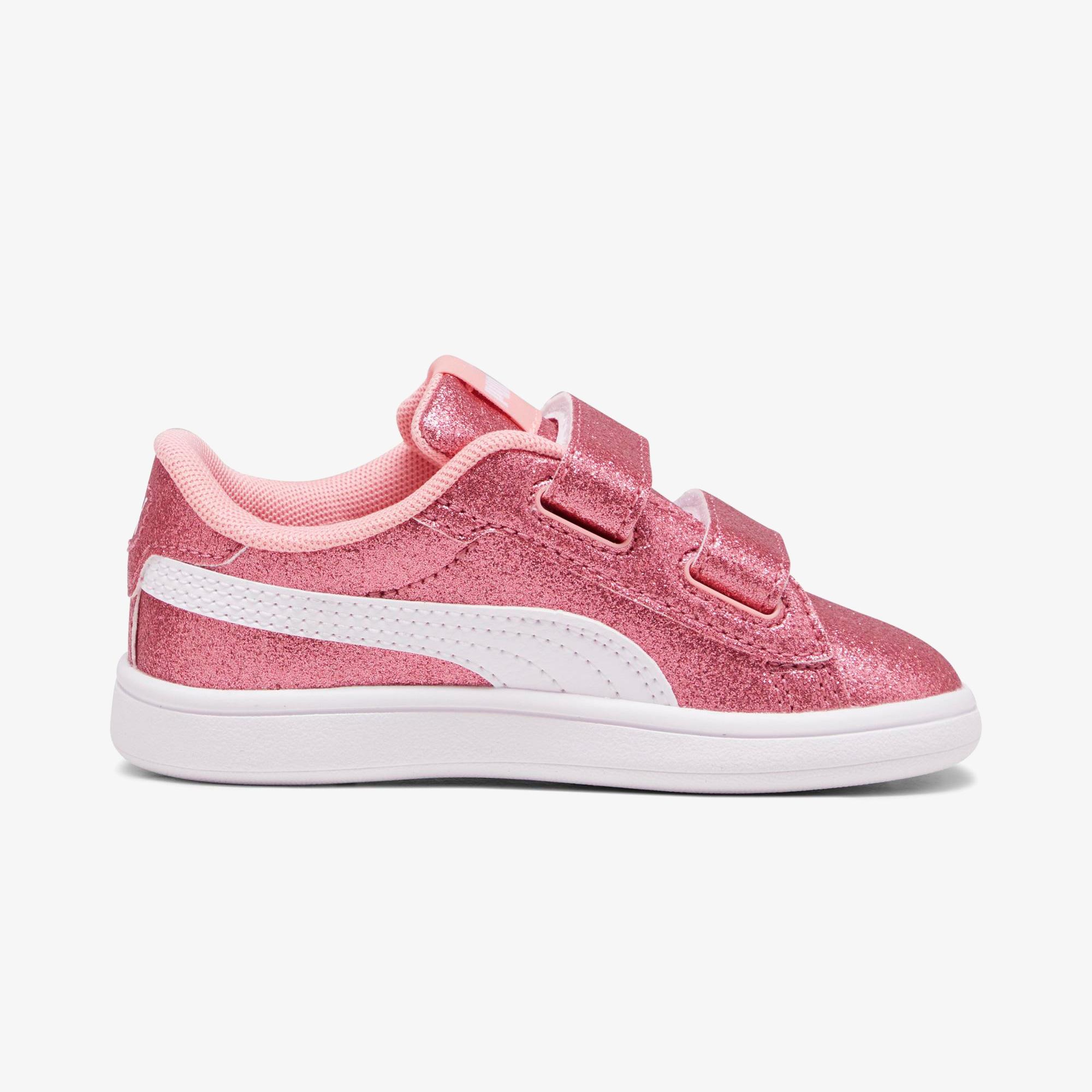 Puma Smash 3.0 Glit Glam V In Çocuk Bej Spor Ayakkabı