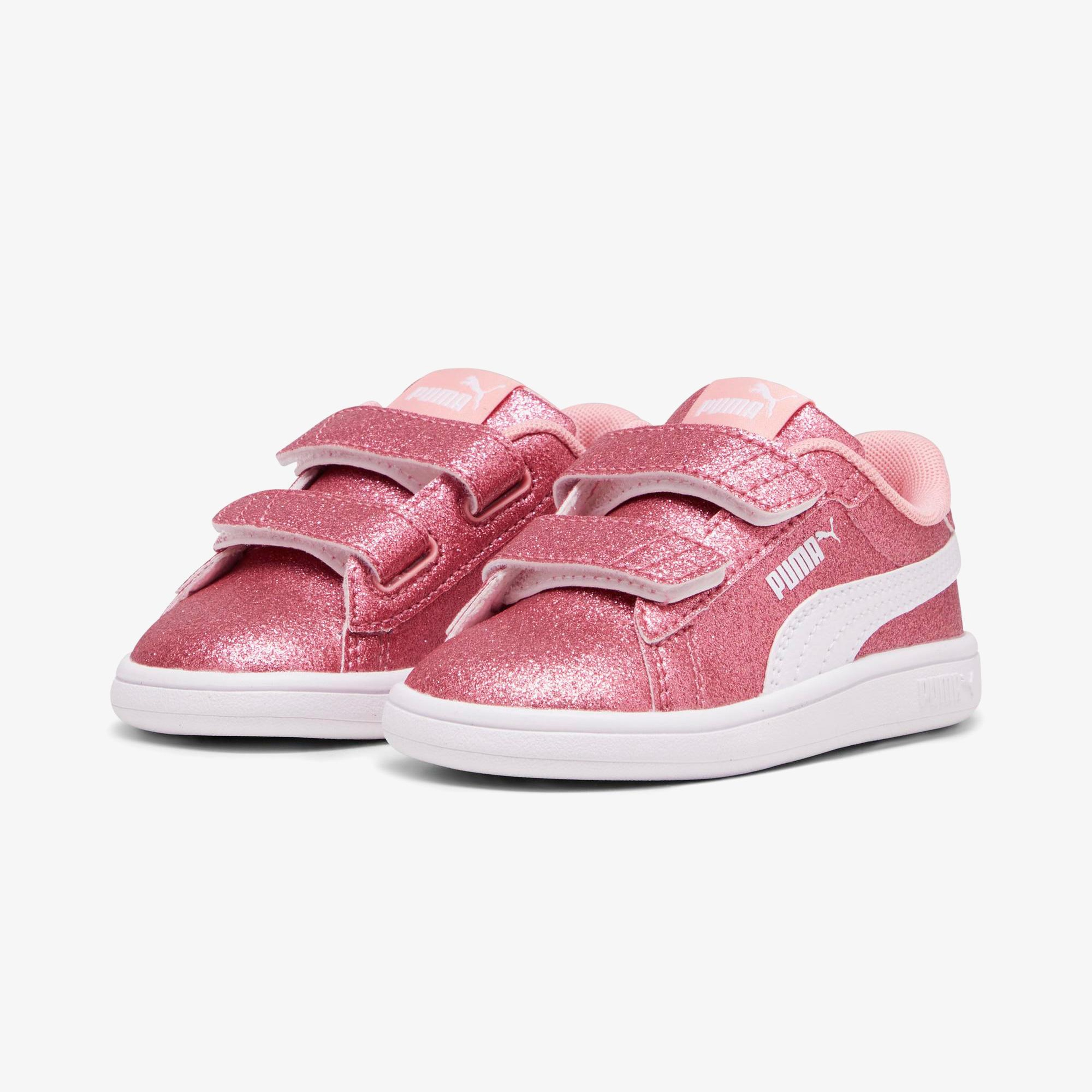 Puma Smash 3.0 Glit Glam V In Çocuk Bej Spor Ayakkabı