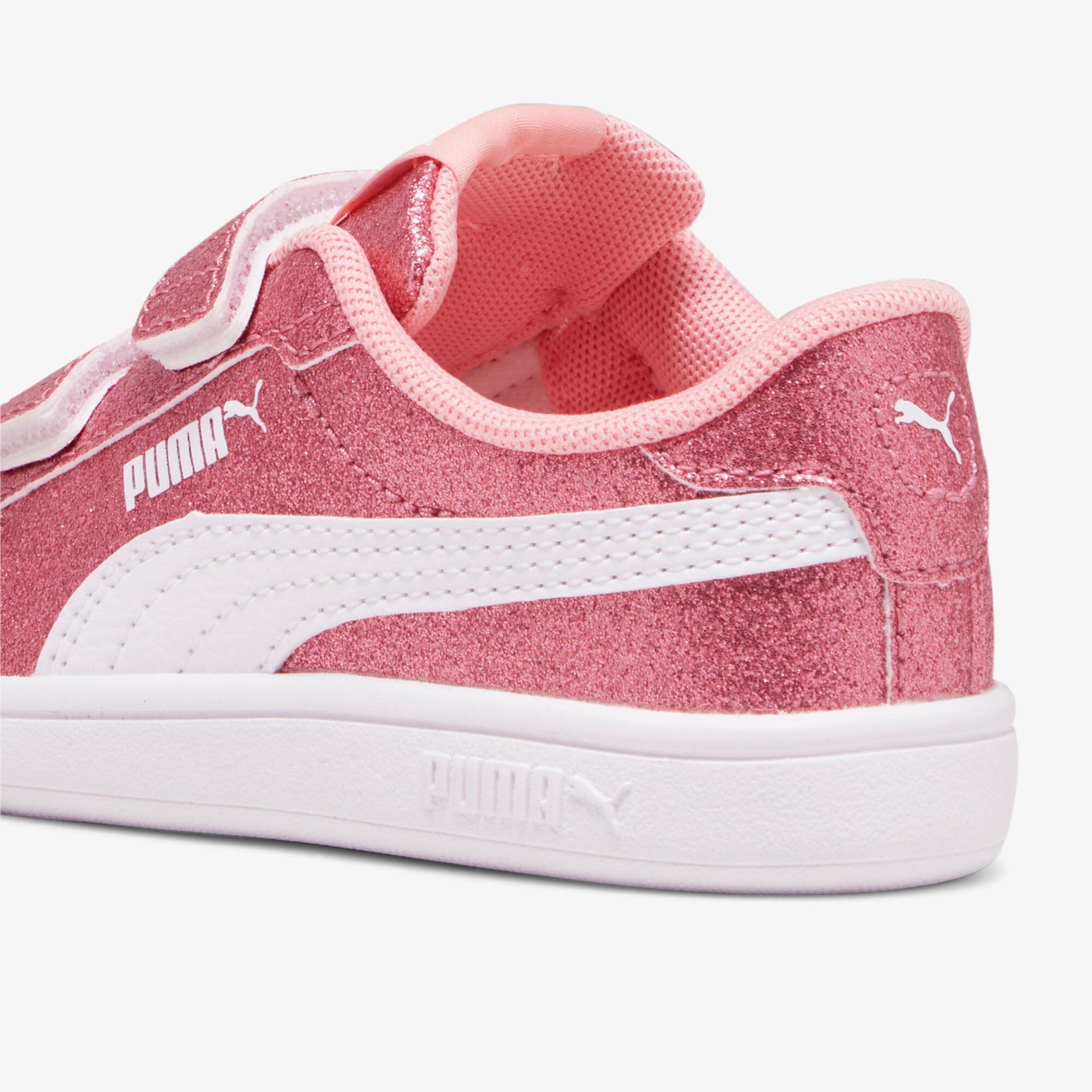 Puma Smash 3.0 Glit Glam V In Çocuk Bej Spor Ayakkabı