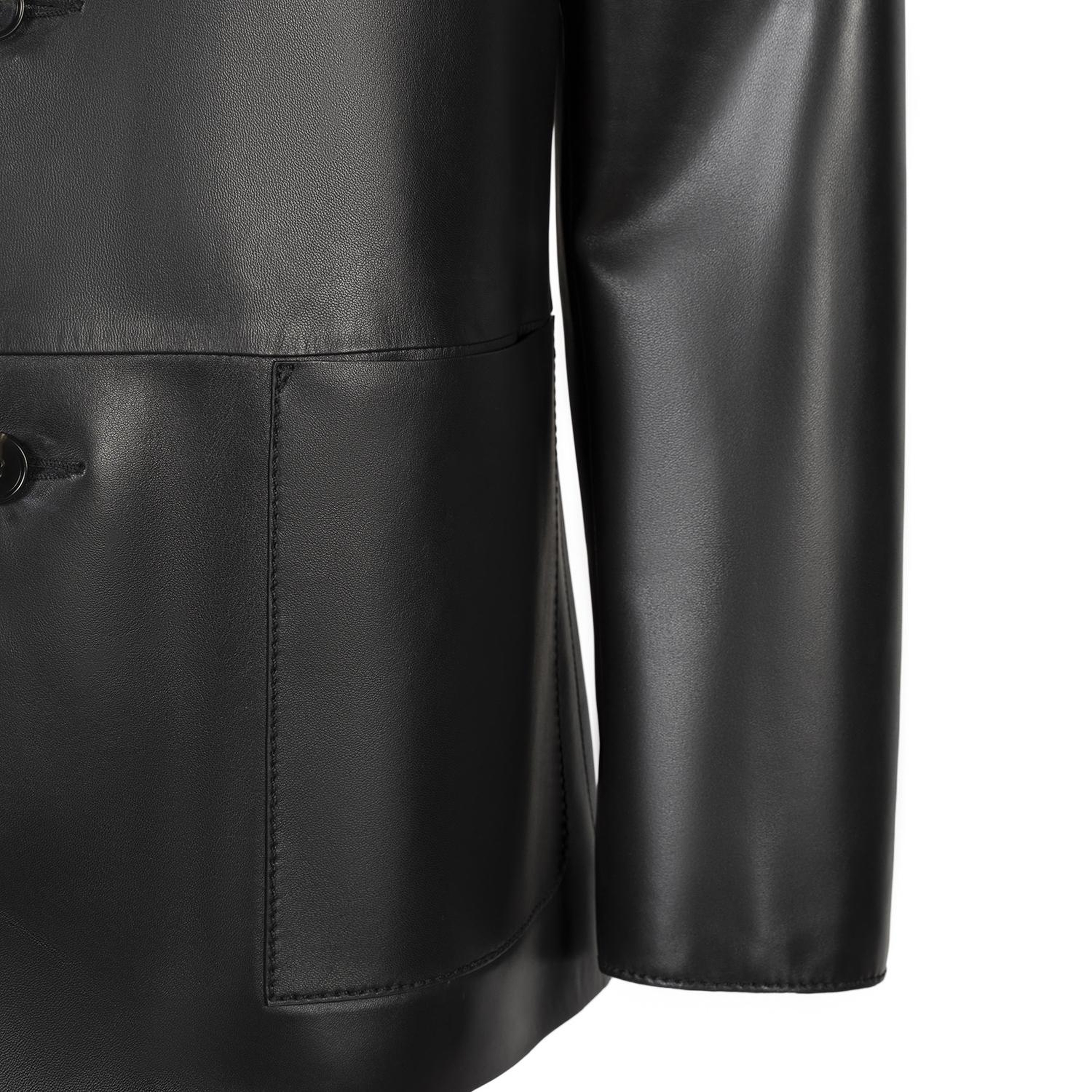 KeinxDesa Siyah Erkek Deri Ceket