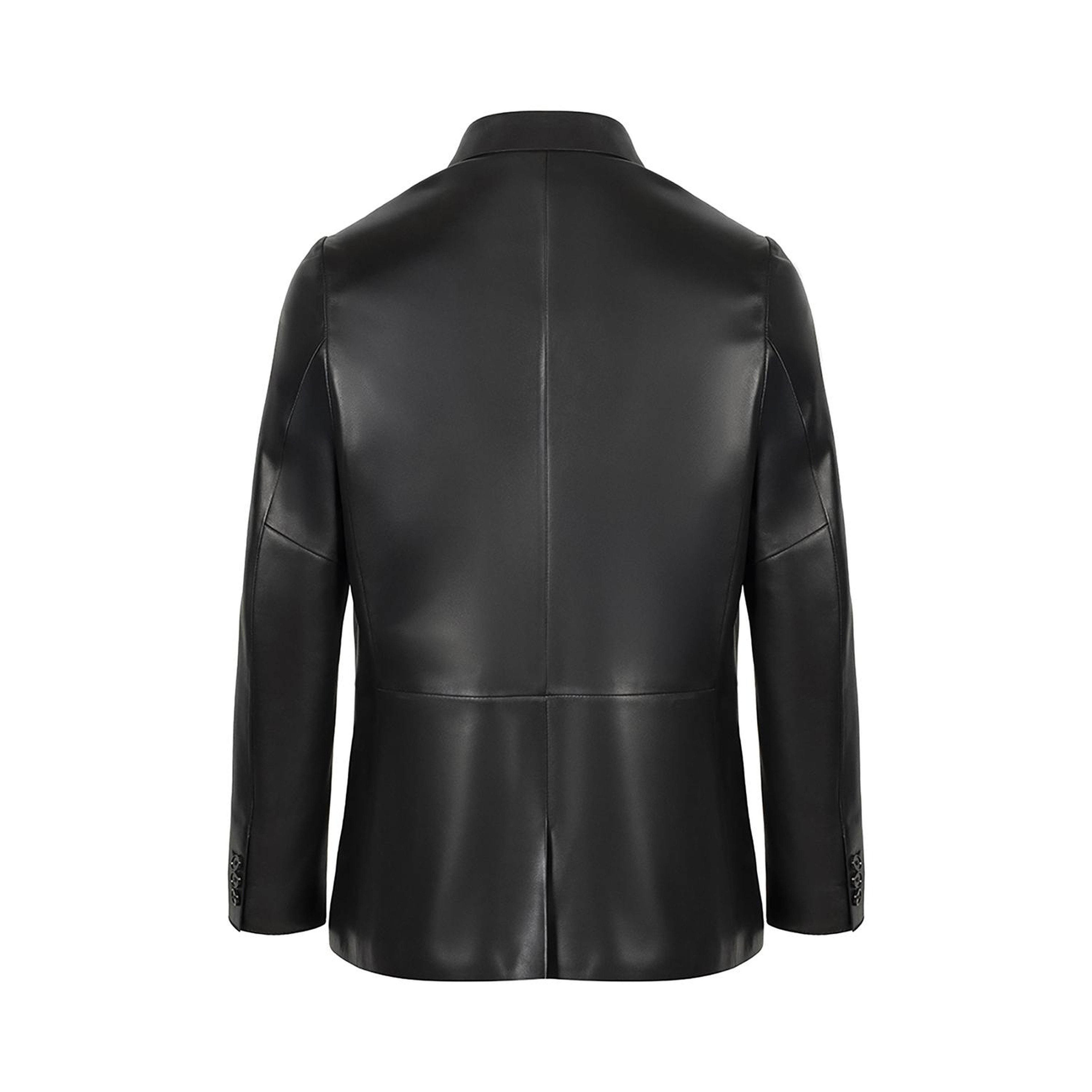 KeinxDesa Siyah Erkek Deri Ceket