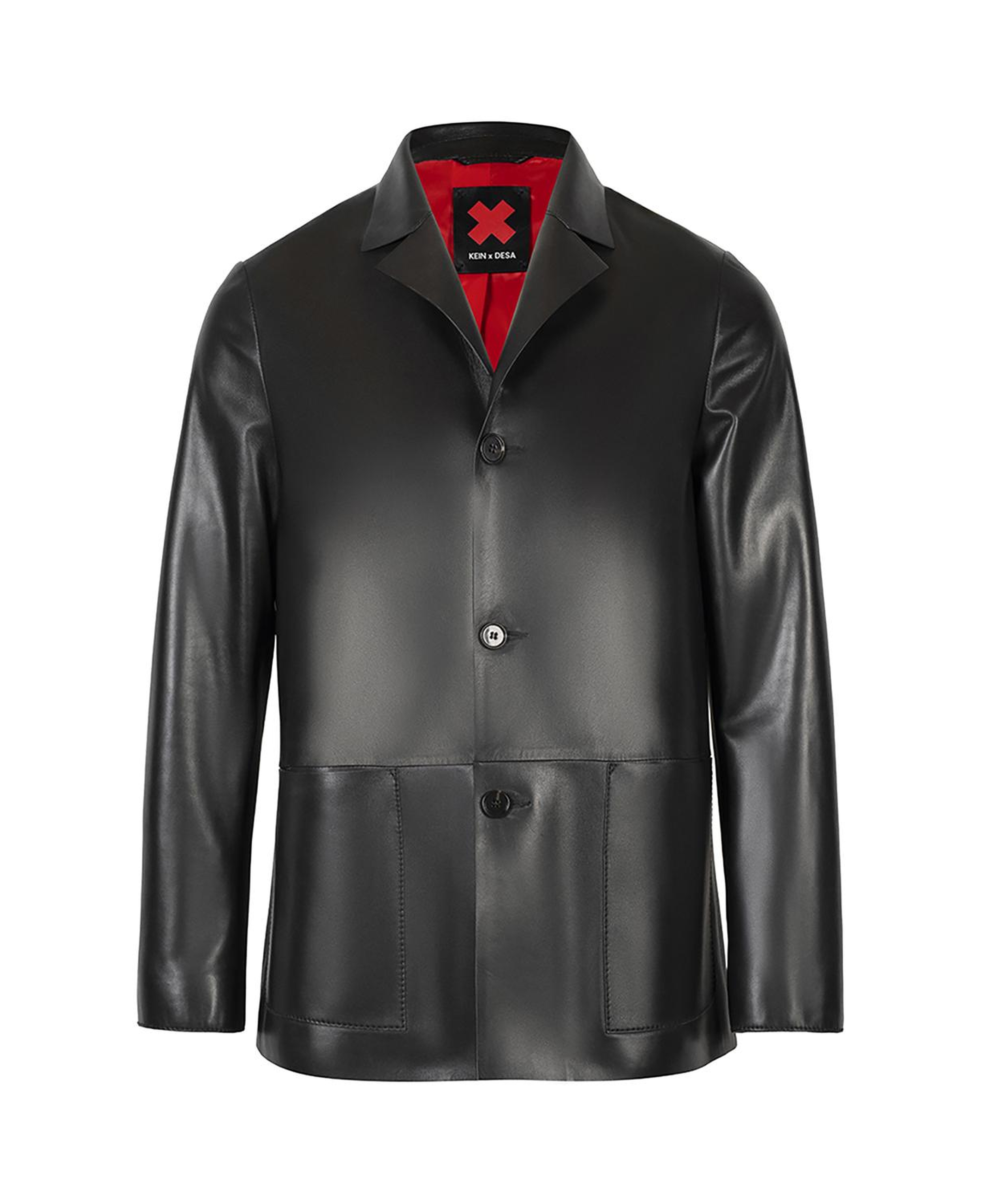 KeinxDesa Siyah Erkek Deri Ceket