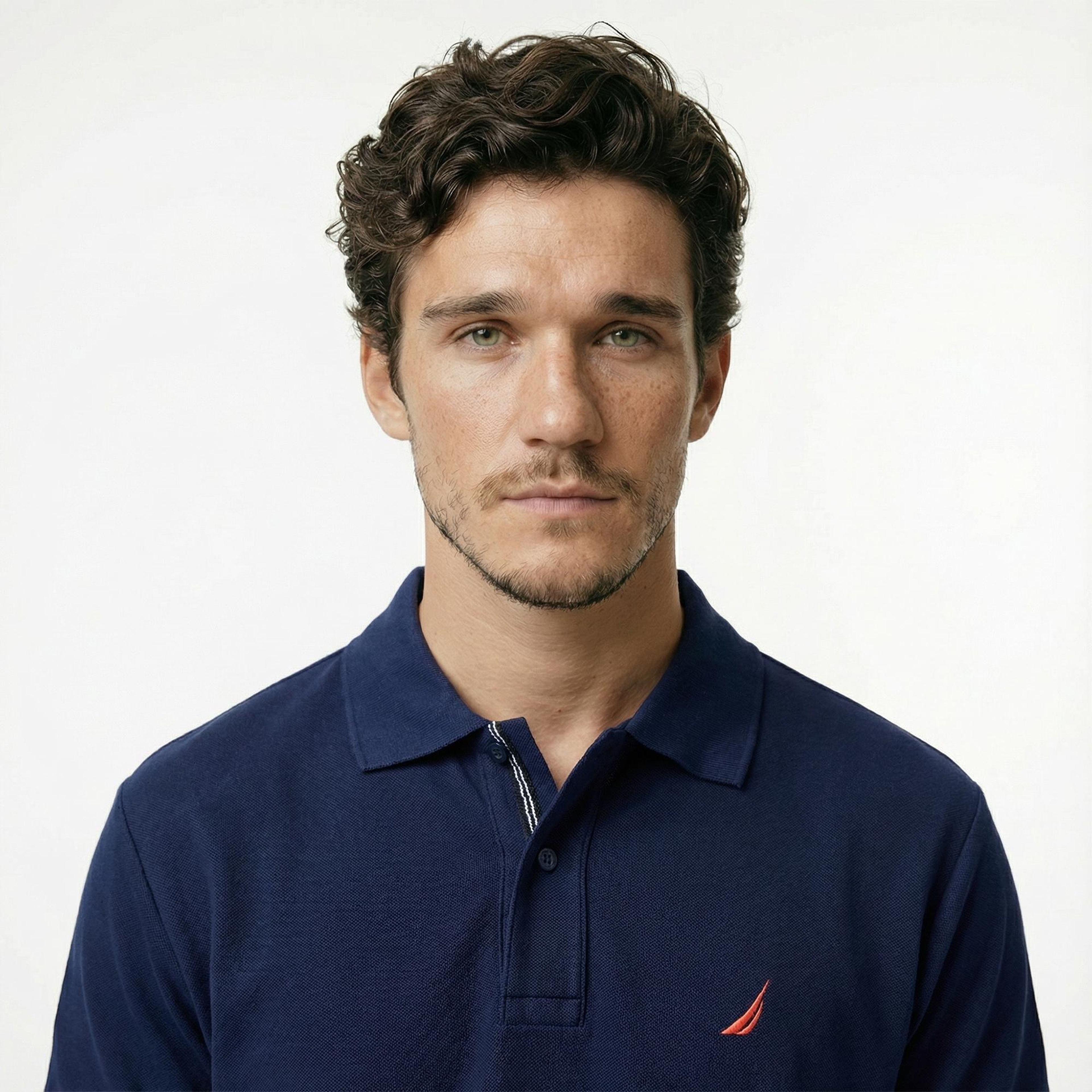 Nautica Erkek Lacivert Classic Fit Kısa Kollu Polo Yaka T-Shirt