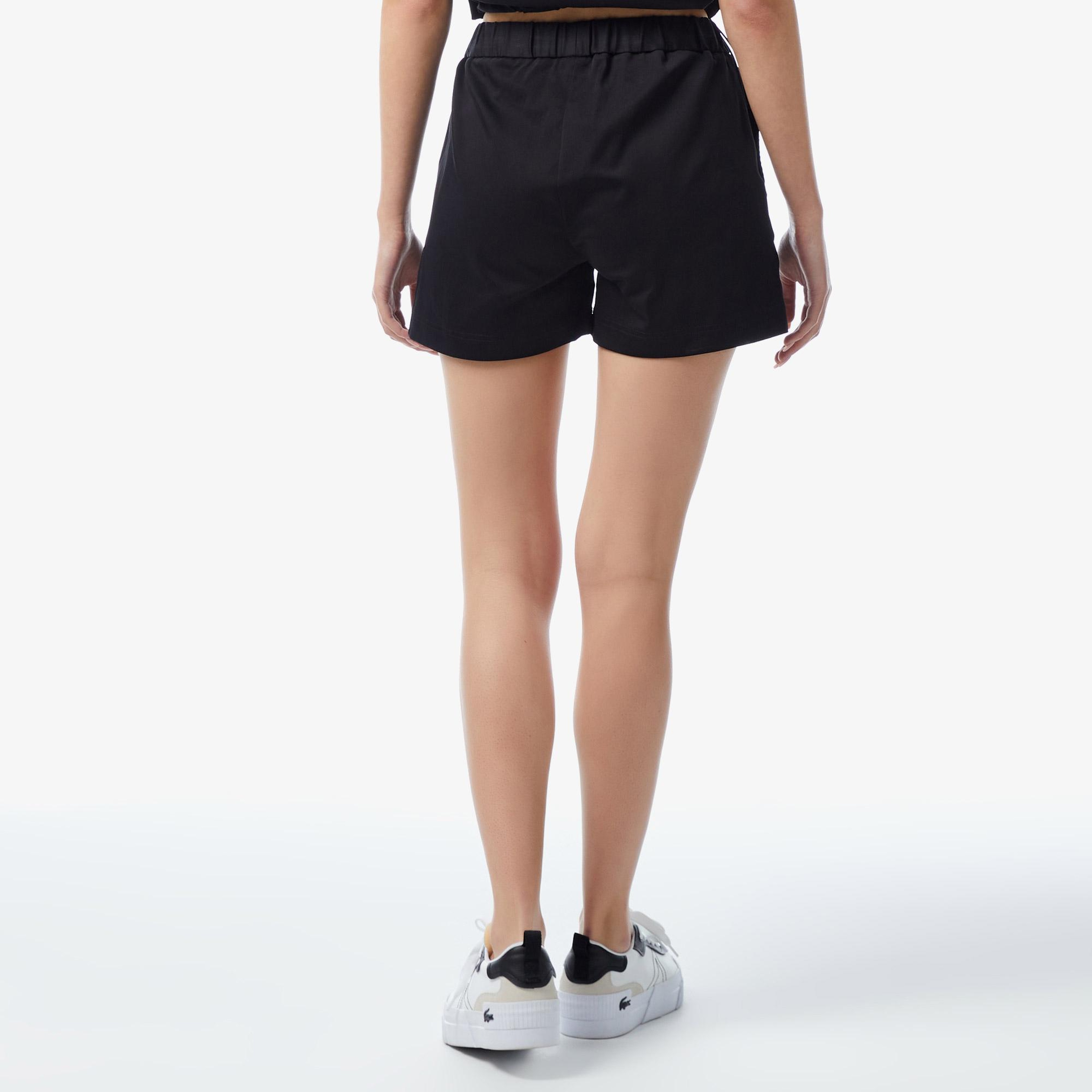 Lacoste Kadın Regular Fit Siyah Şort