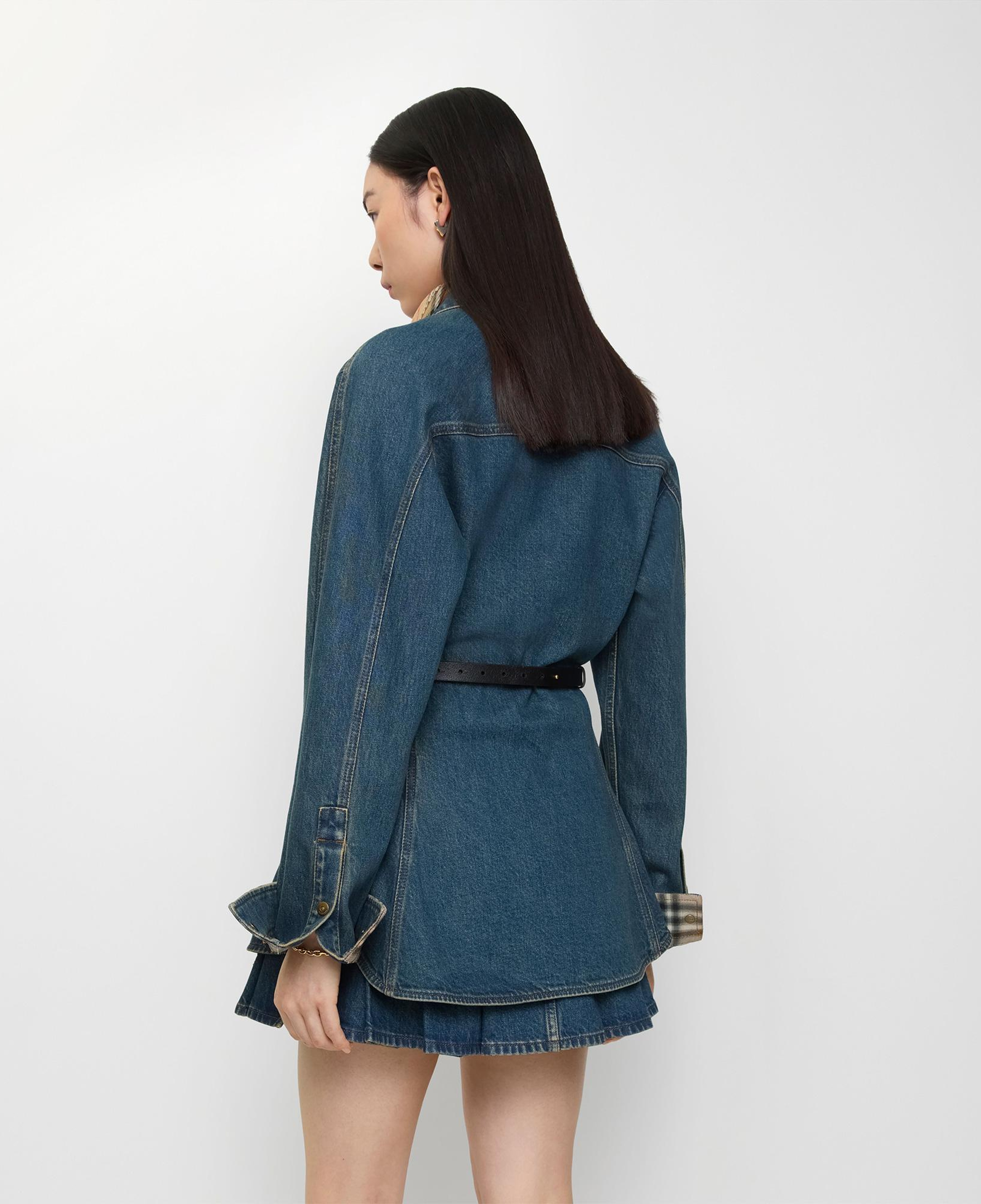 Burberry Fit-And-Flare Denim Kadın Lacivert Gömlek