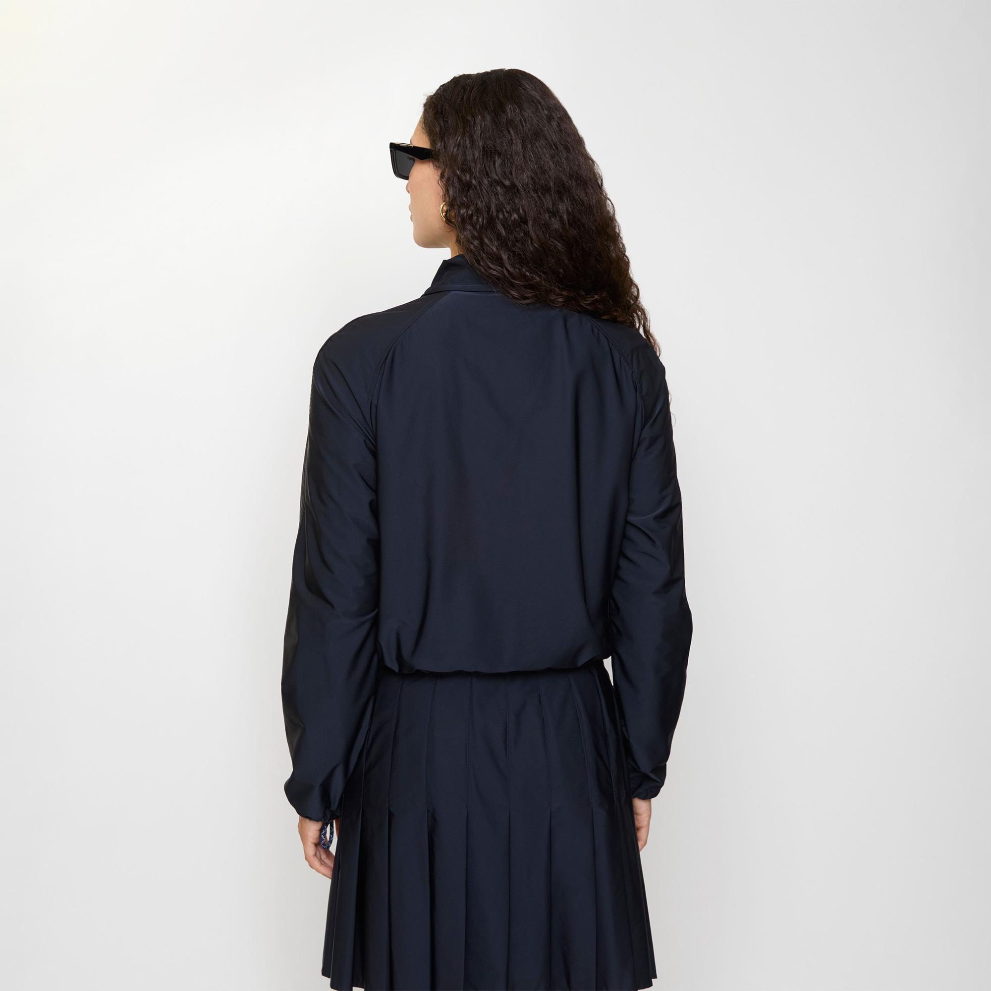 Burberry Cropped Newcott Hooded Kadın Lacivert Mont