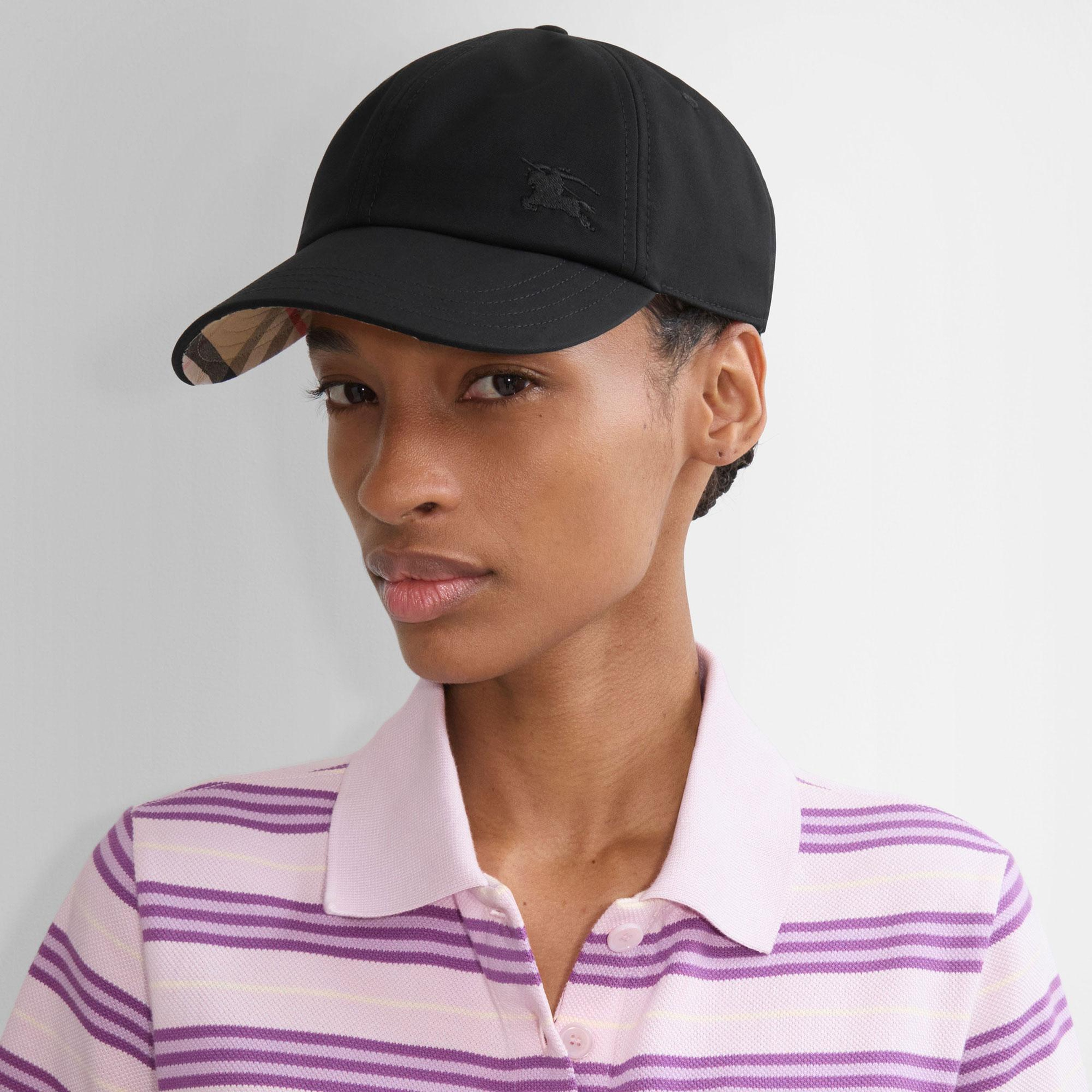 Burberry Gabardine Baseball Erkek Siyah Şapka