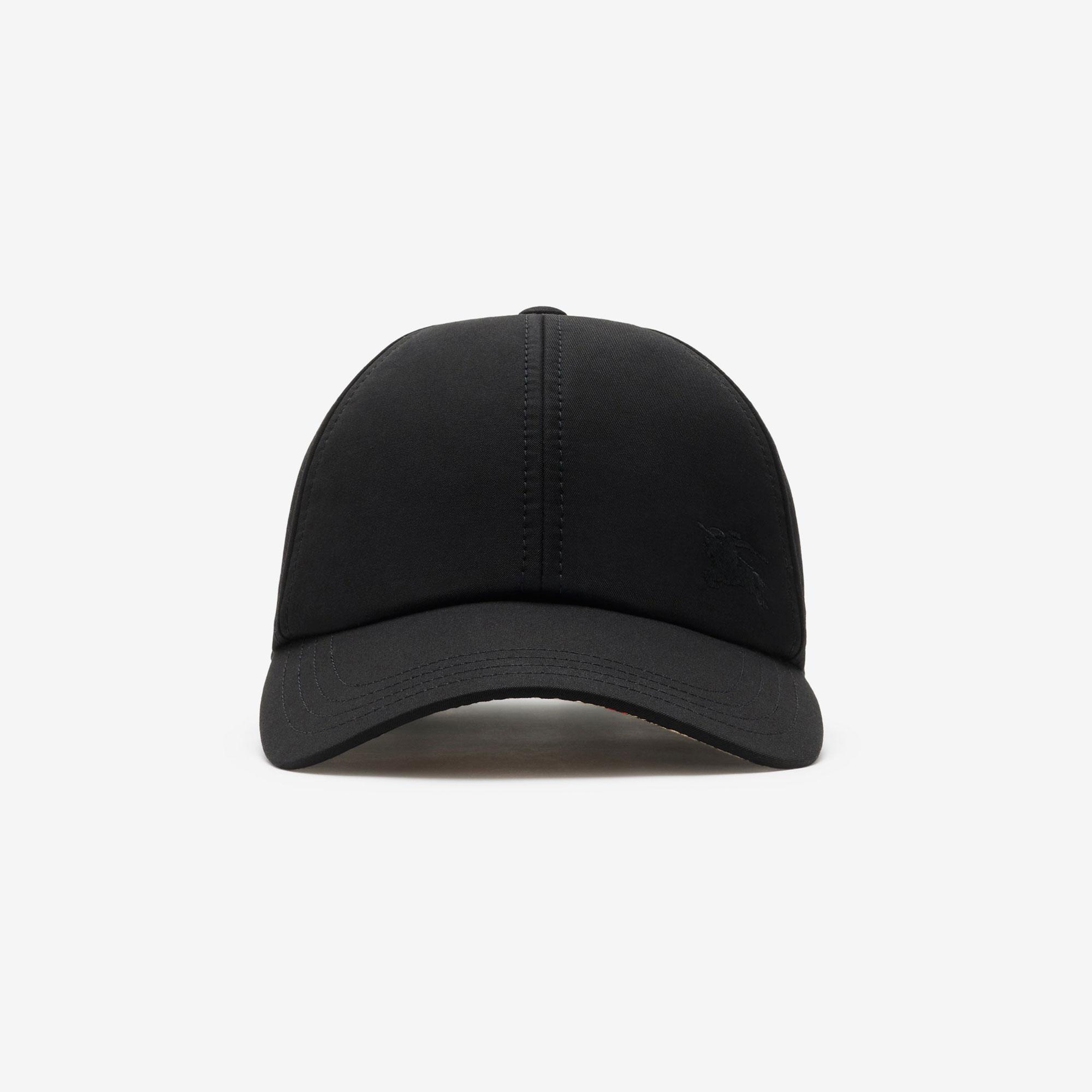 Burberry Gabardine Baseball Erkek Siyah Şapka