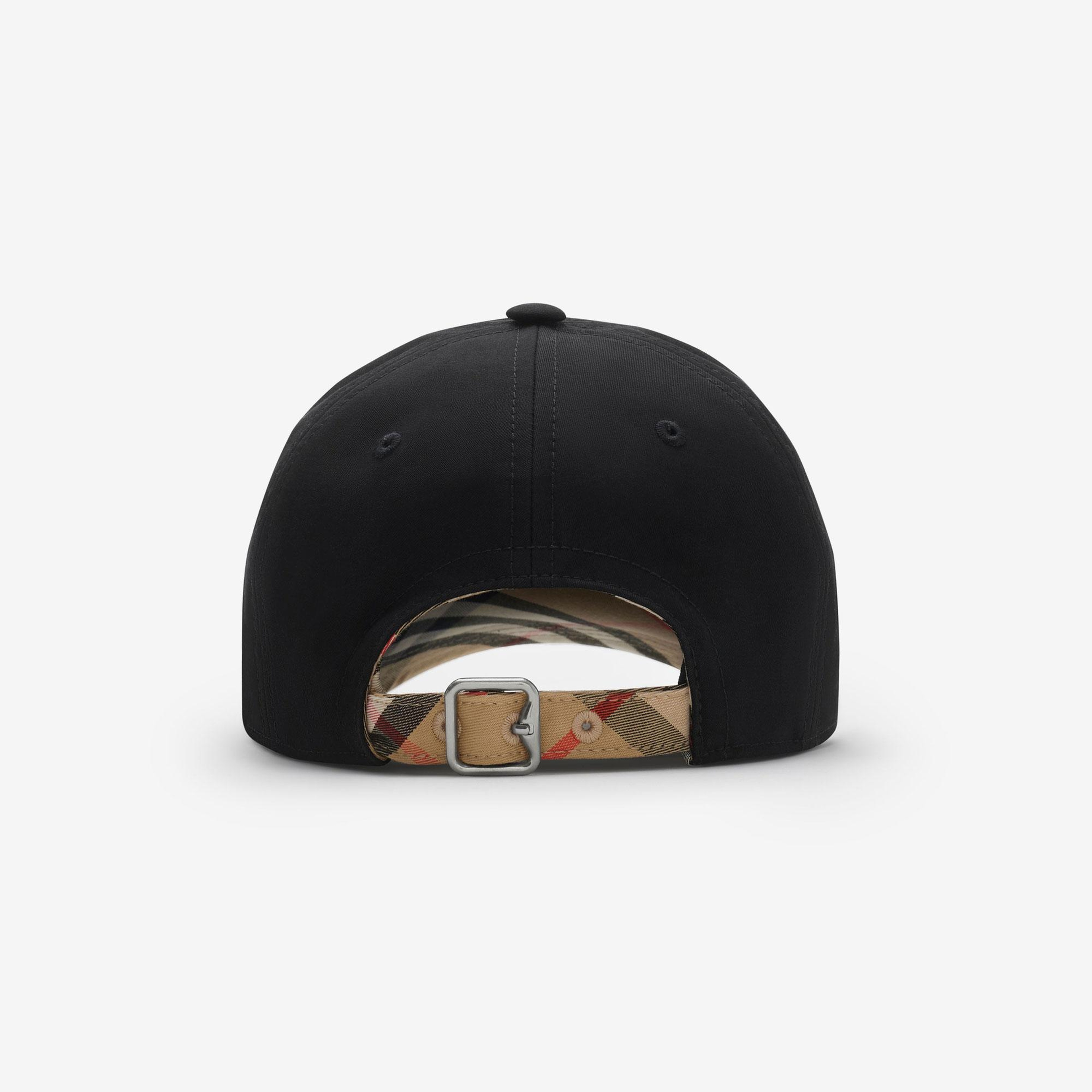 Burberry Gabardine Baseball Erkek Siyah Şapka