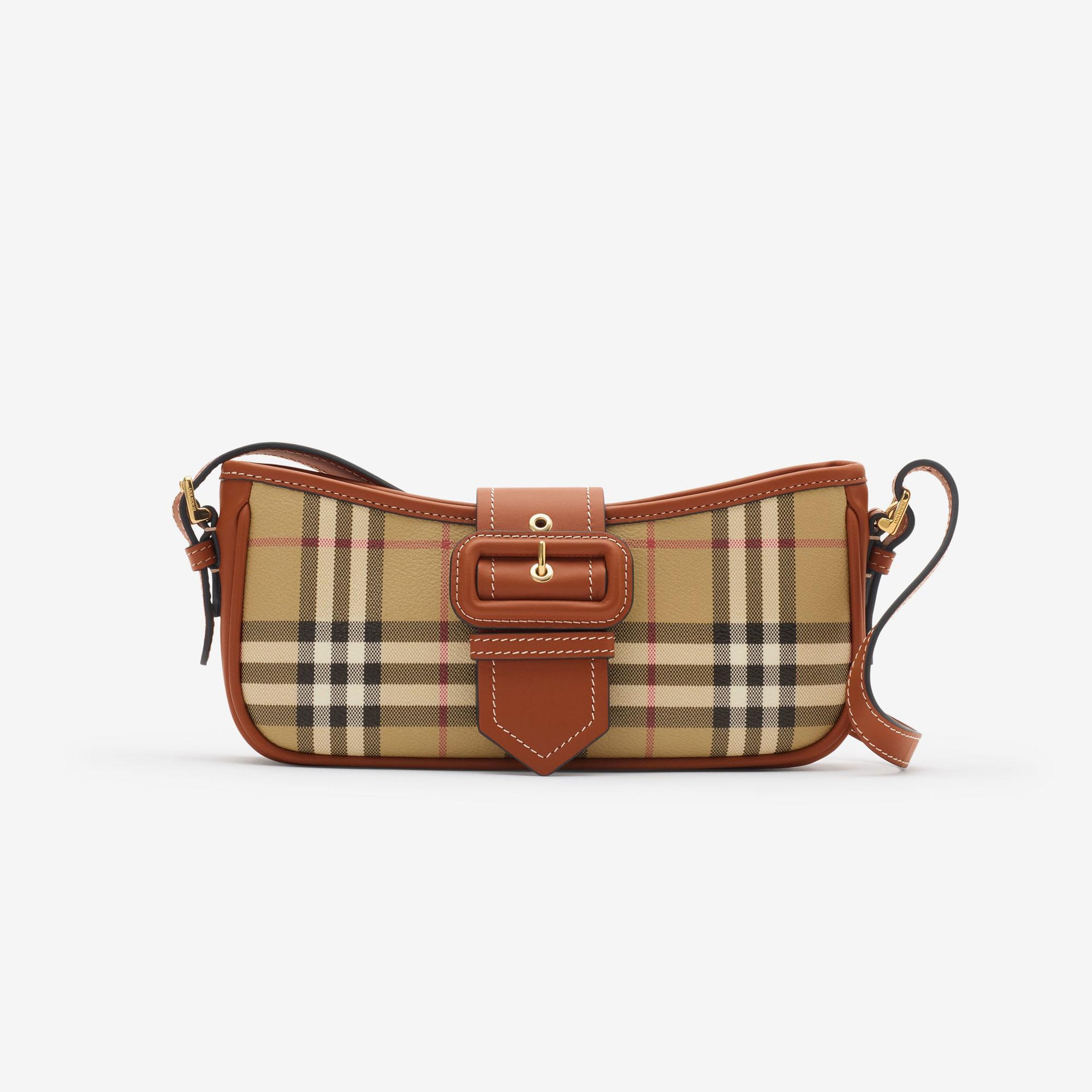 Burberry Check Kadın Bej Omuz Çantası