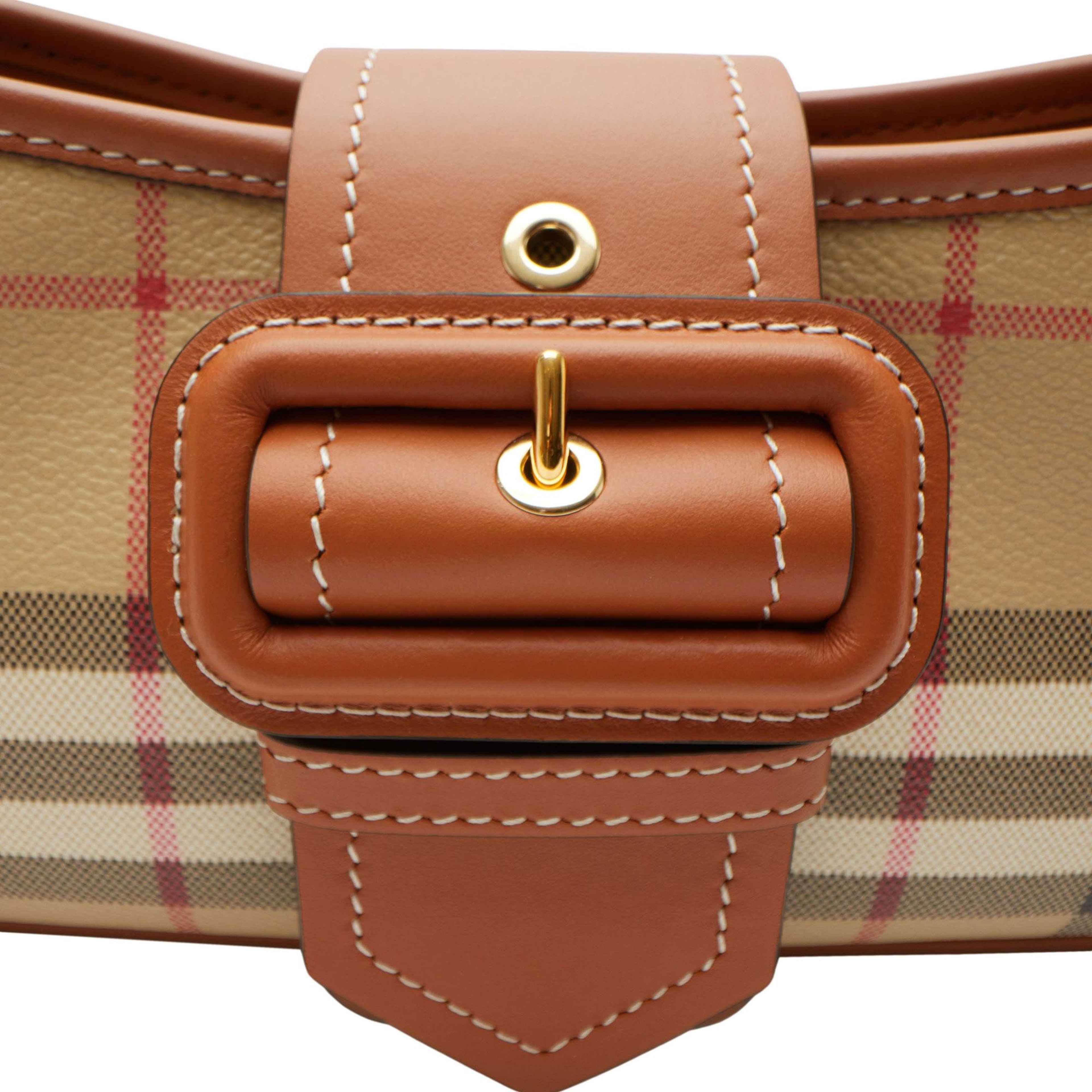Burberry Check Kadın Bej Omuz Çantası