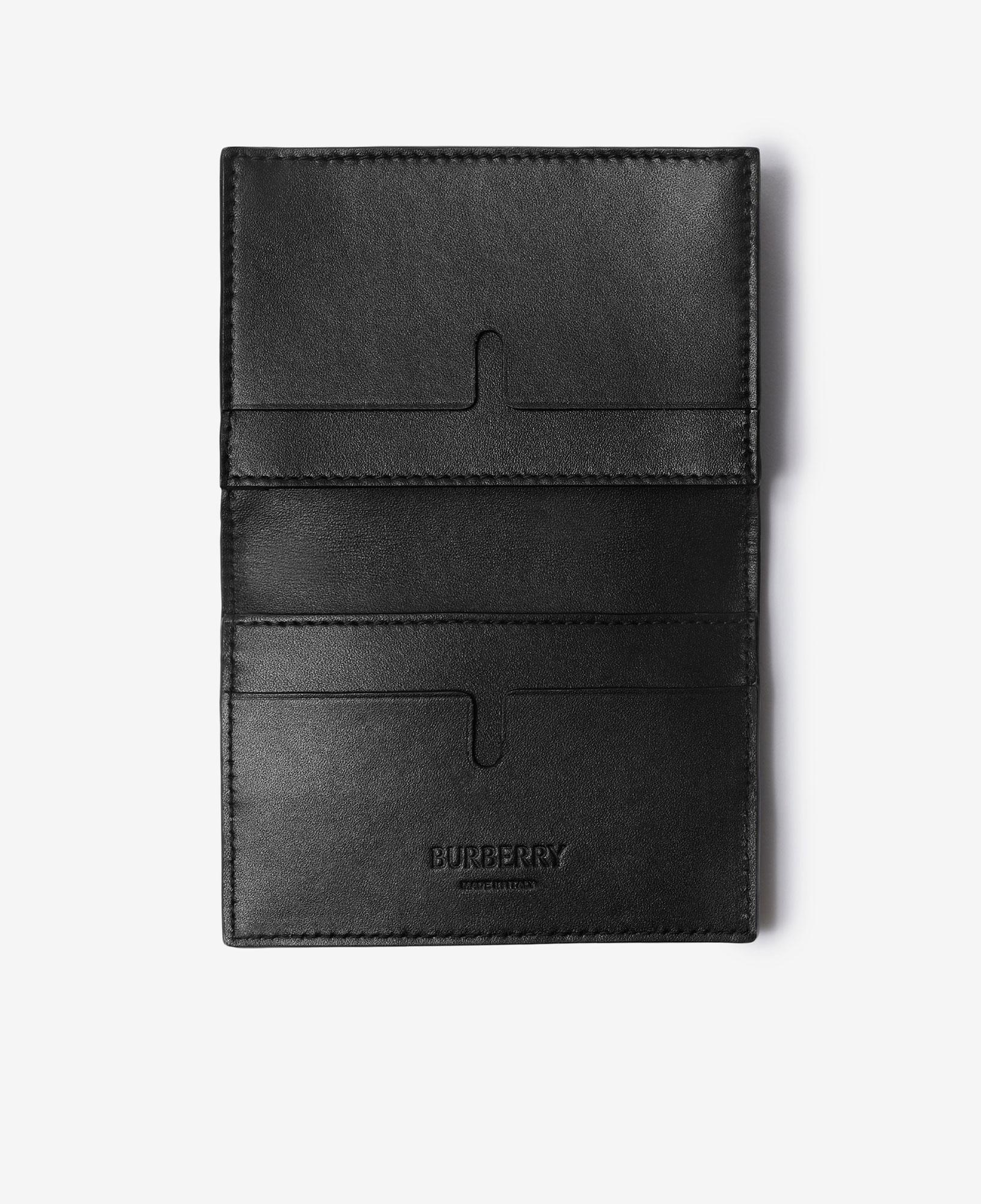 Burberry Embossed Check Bifold Erkek Siyah Kartlık