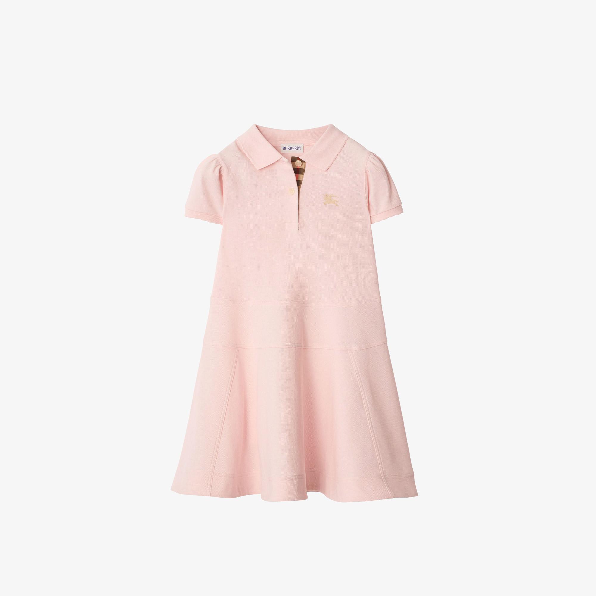 Burberry Cotton Çocuk Pembe Elbise
