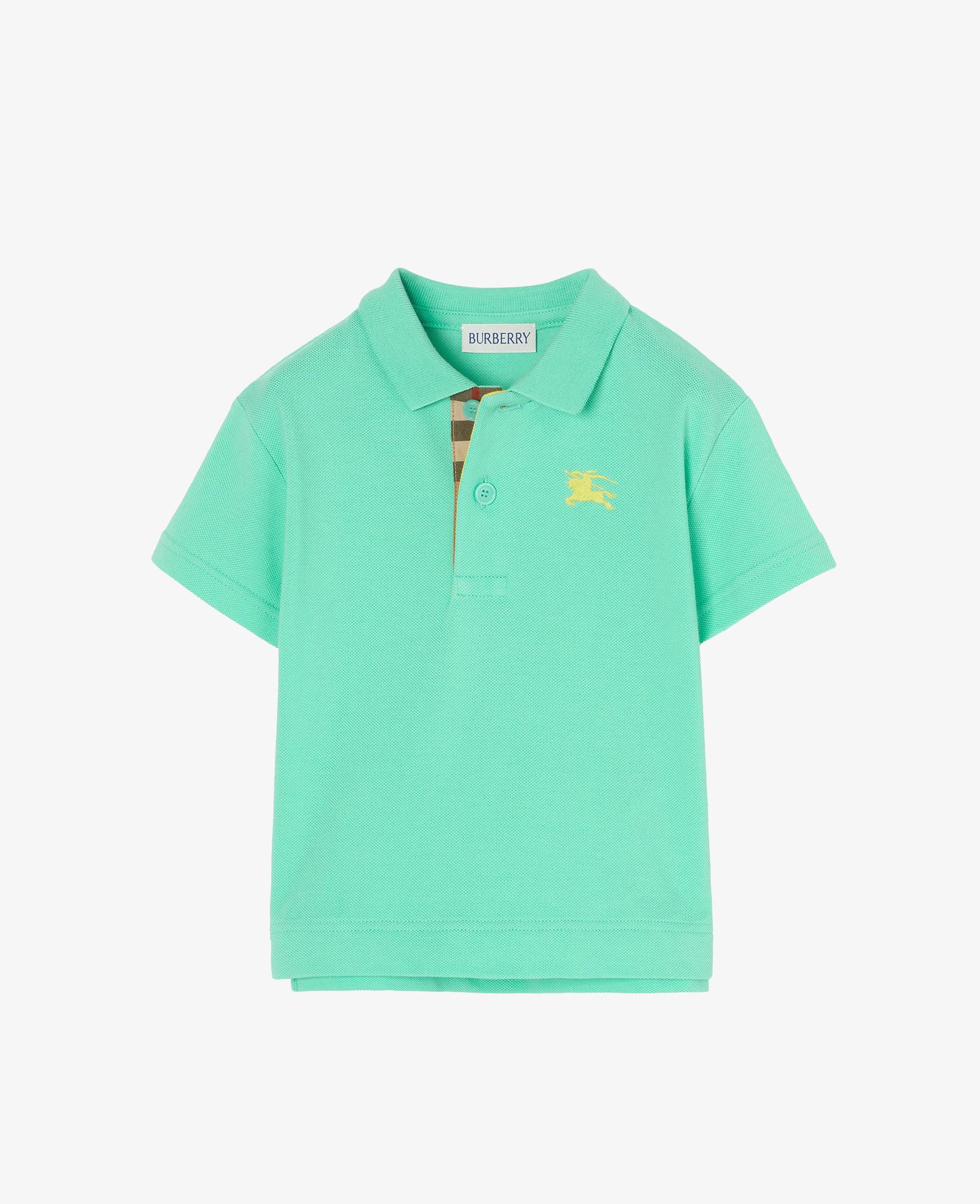 Burberry Cotton Piqua Çocuk Yeşil Polo