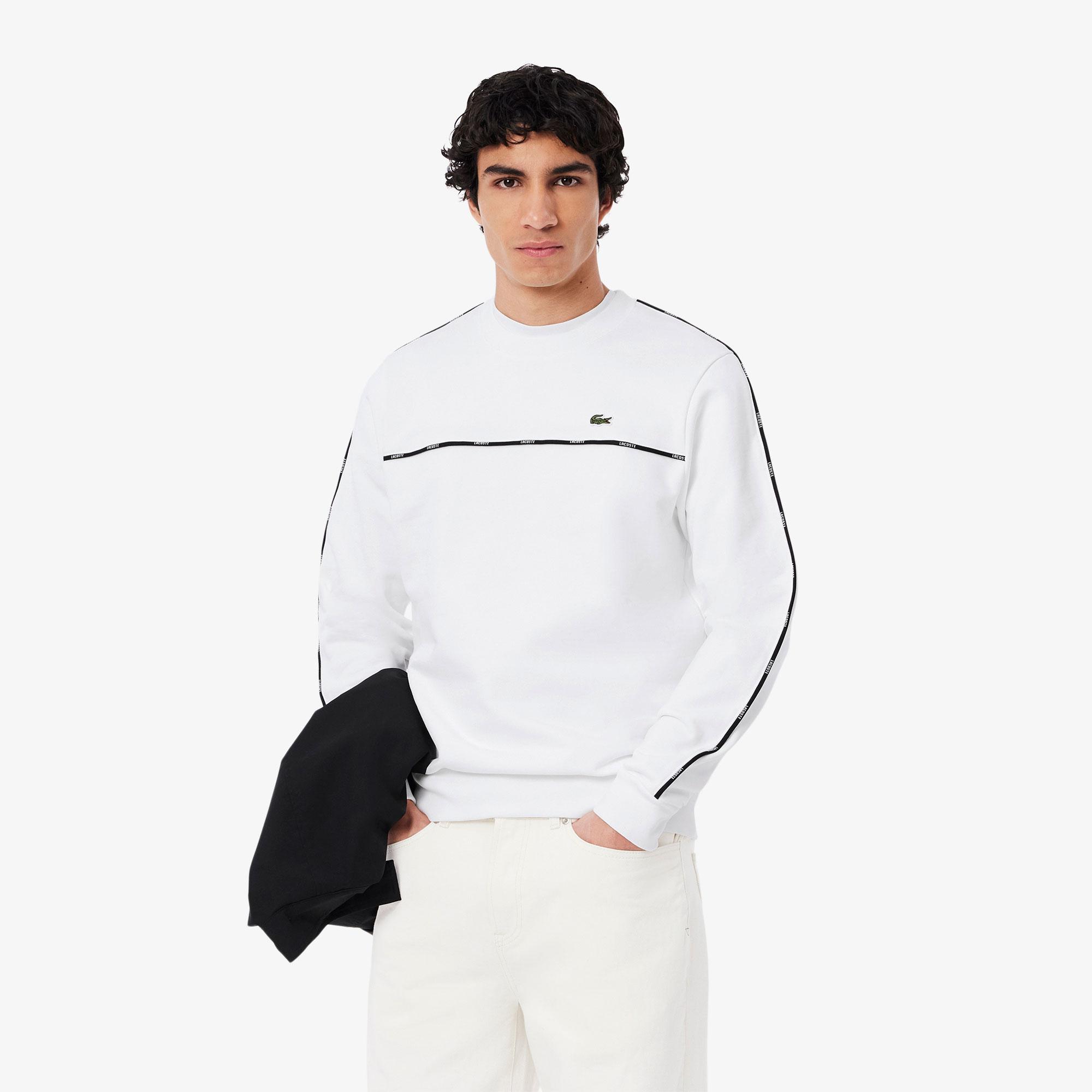Lacoste Erkek Classic Fit Beyaz Sweatshirt