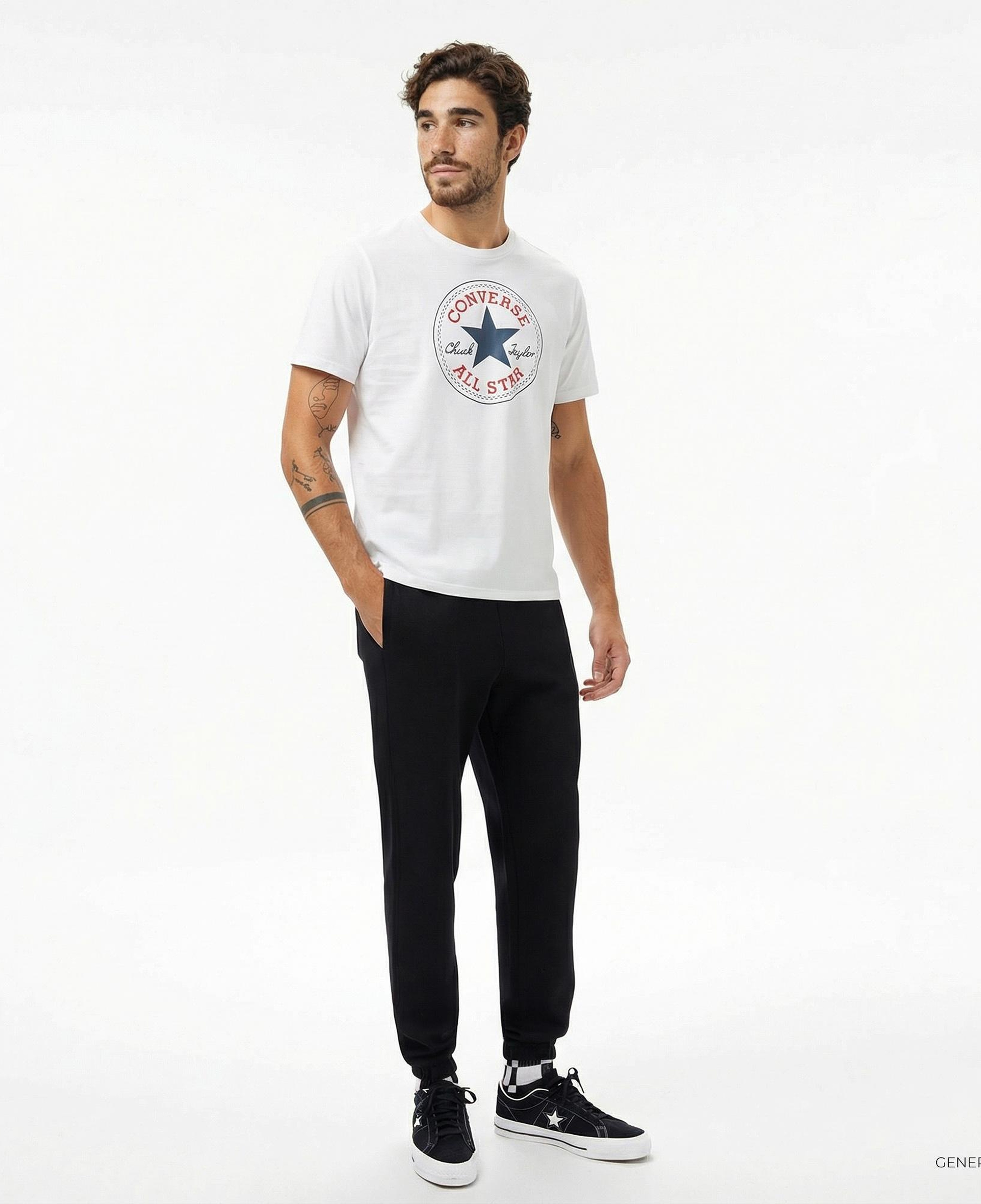 Converse Erkek Beyaz T-Shirt