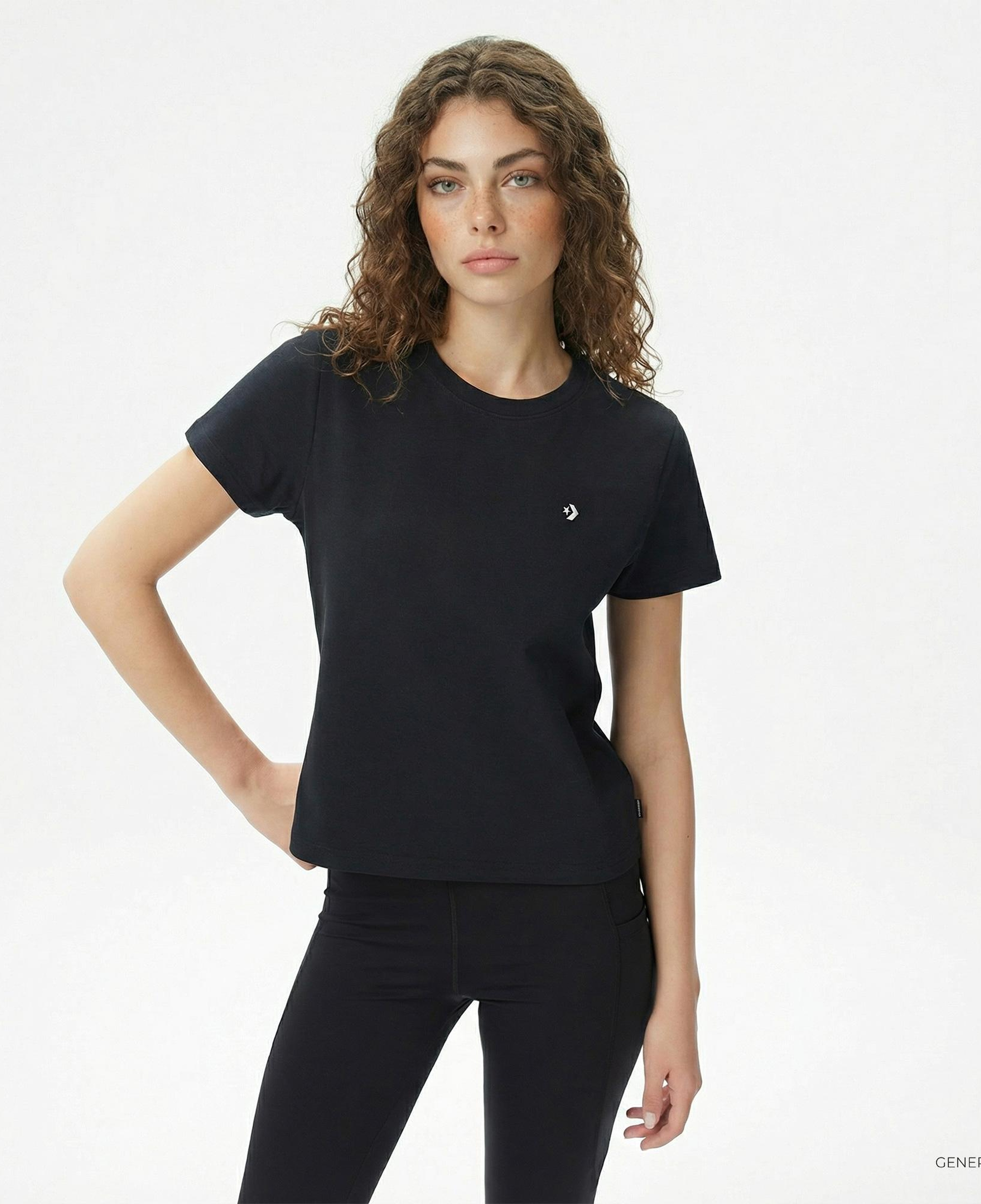 Converse Kadın Siyah T-Shirt