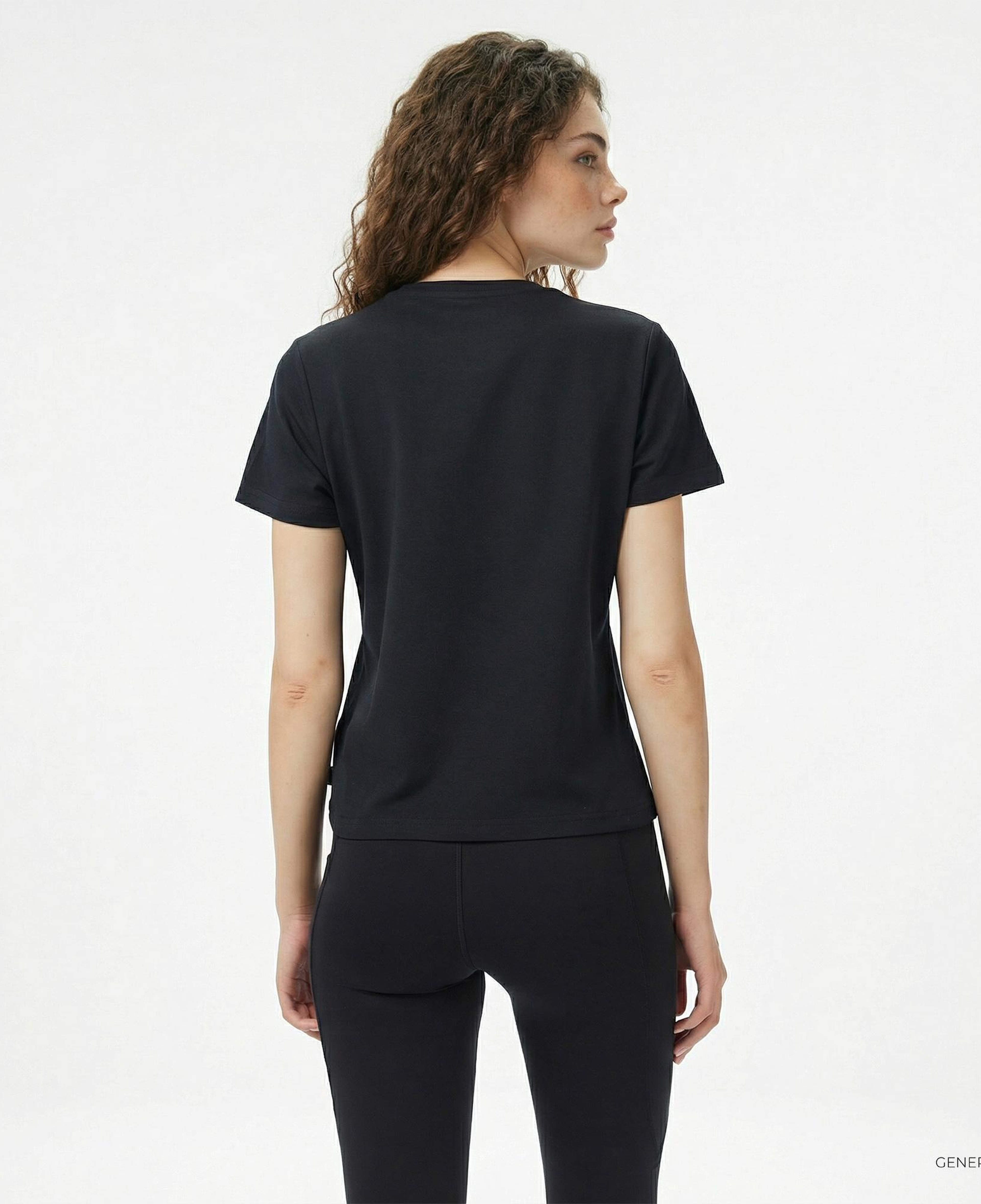 Converse Kadın Siyah T-Shirt