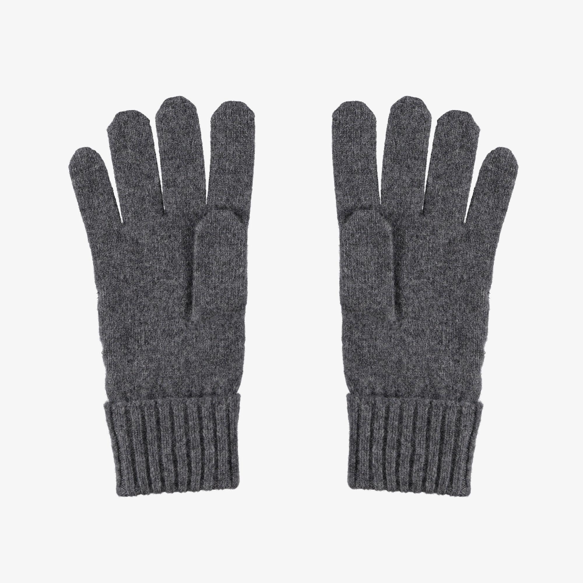 Lacoste Unisex Renk Bloklu Koyu Gri Eldiven