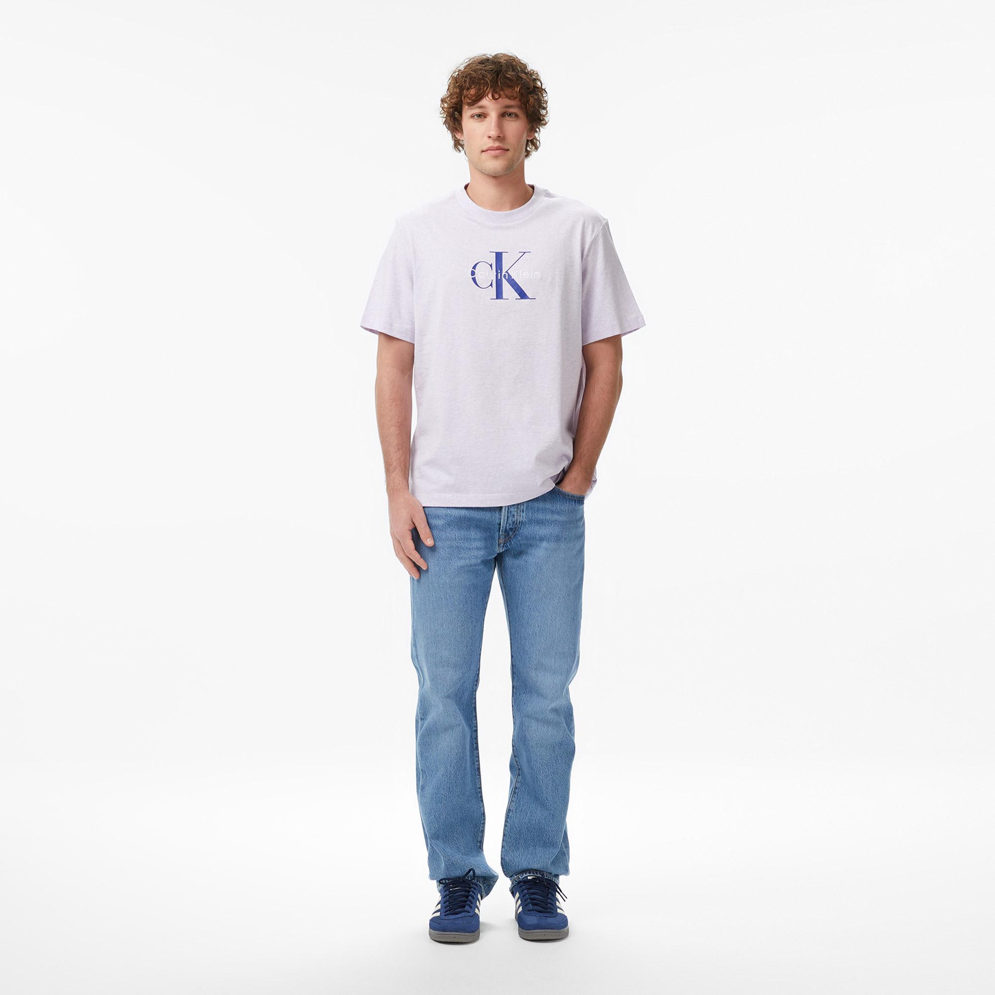 Calvin Klein Hero Monologo 20S Erkek Mor T-Shirt