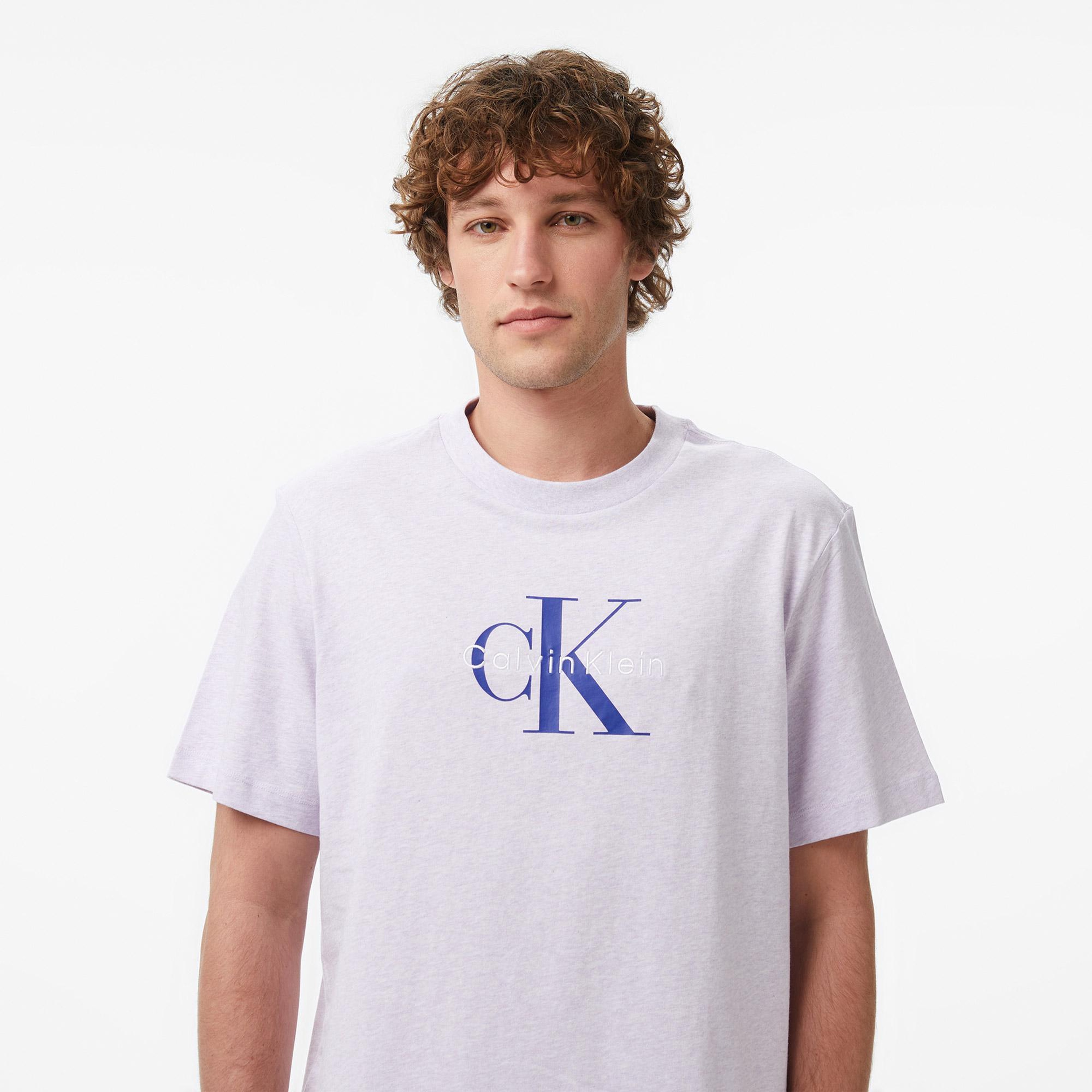 Calvin Klein Hero Monologo 20S Erkek Mor T-Shirt