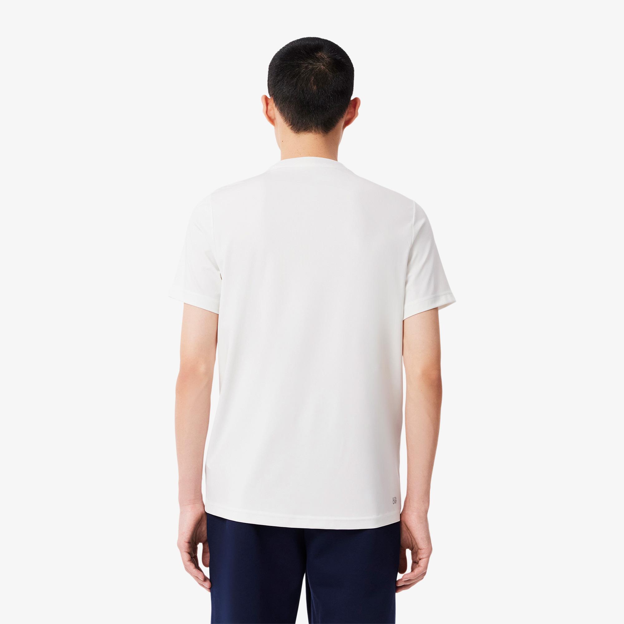 Lacoste Erkek Regular Fit Bisiklet Yaka Beyaz T-Shirt