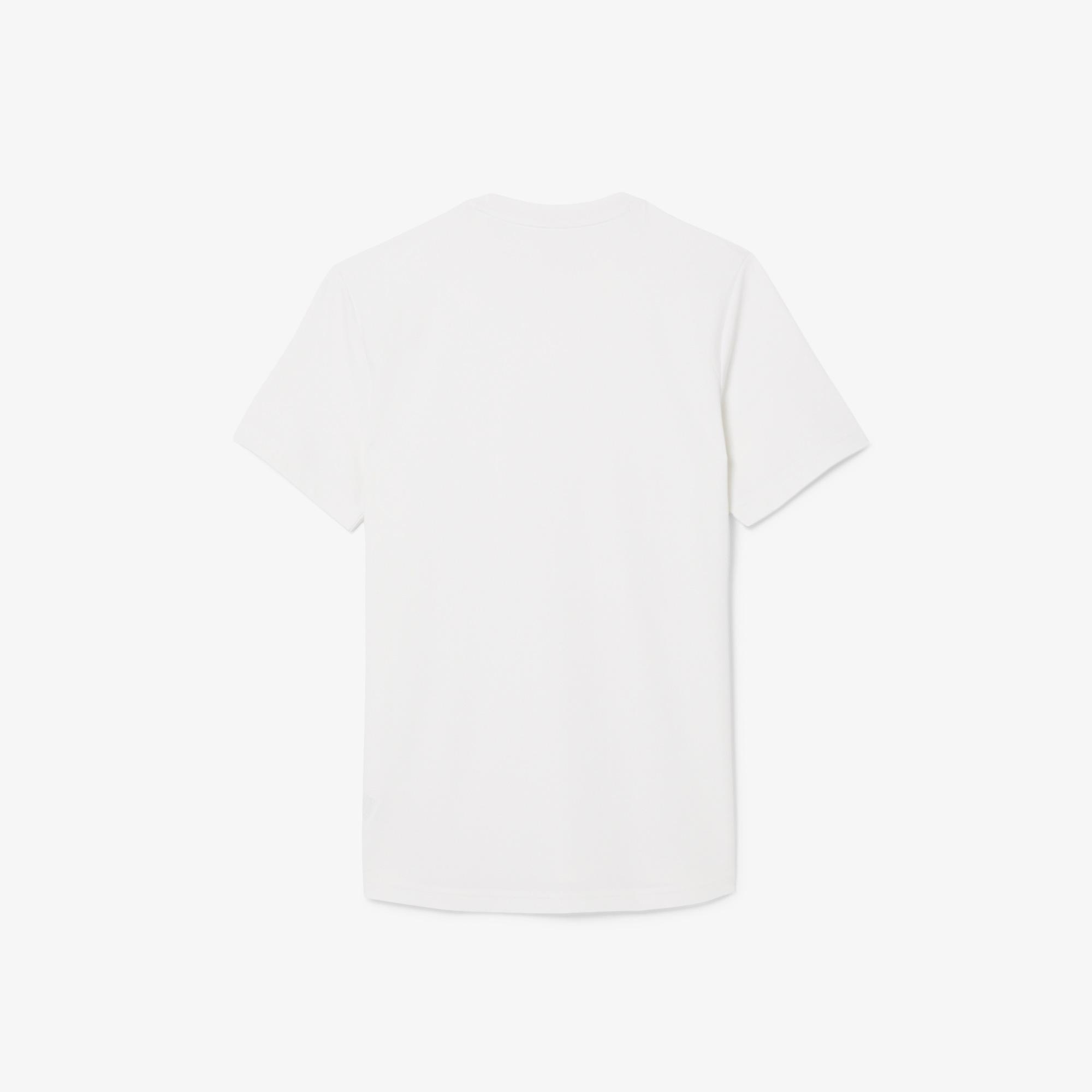 Lacoste Erkek Regular Fit Bisiklet Yaka Beyaz T-Shirt