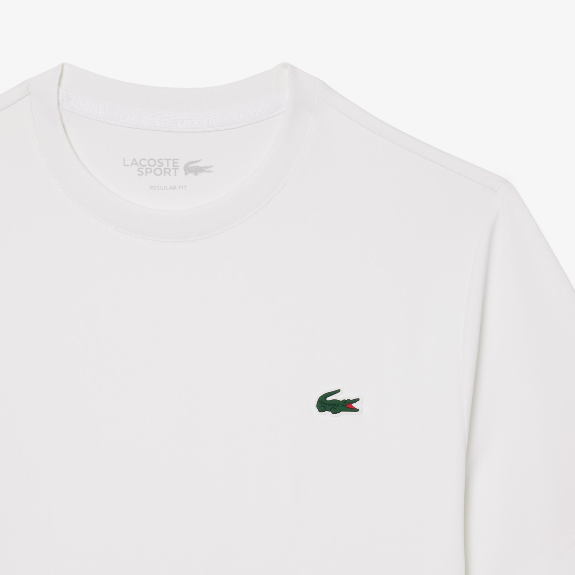 Lacoste Erkek Regular Fit Bisiklet Yaka Beyaz T-Shirt