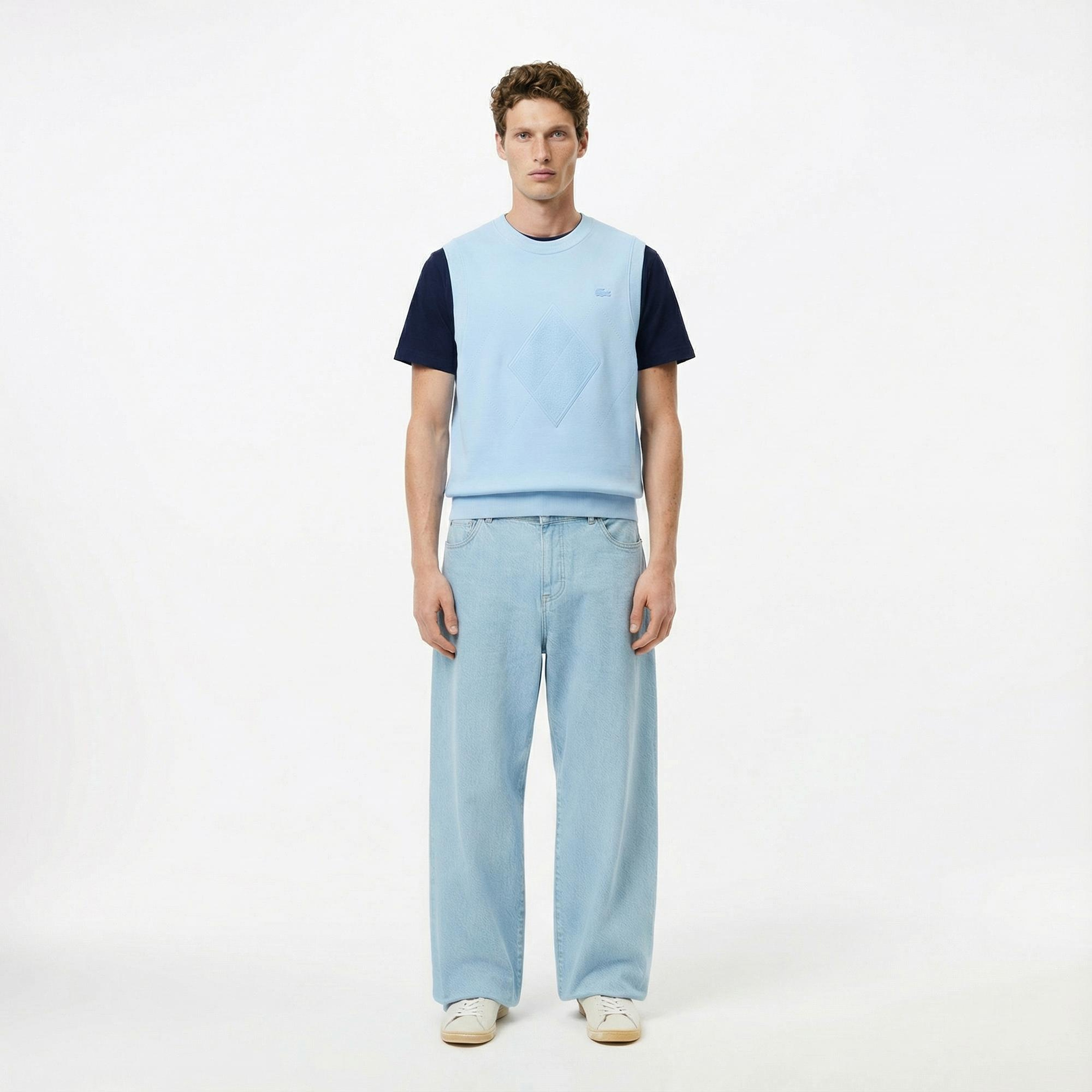 Lacoste Erkek Classic Fit Bisiklet Yaka Lacivert T-Shirt