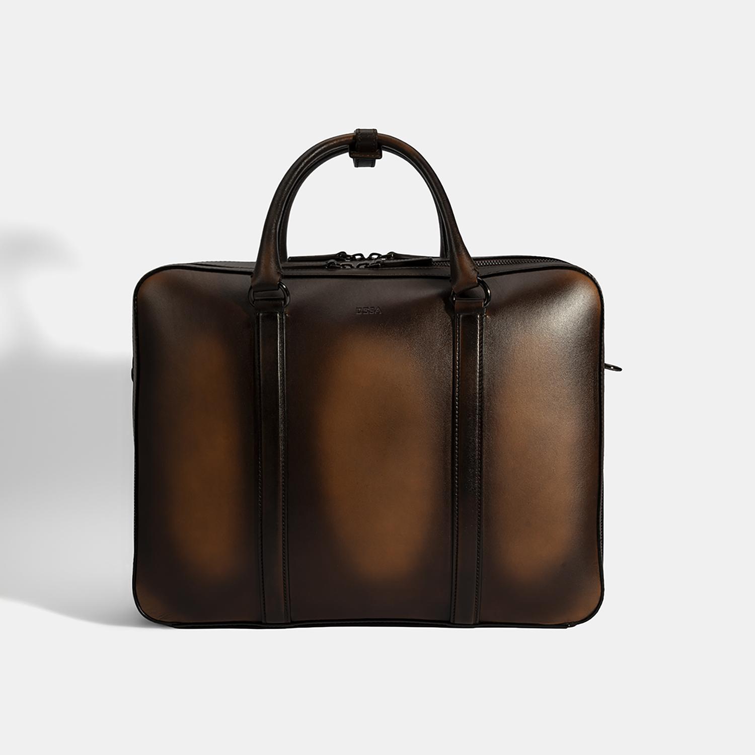 Erkek Kahve Deri Evrak Çantası