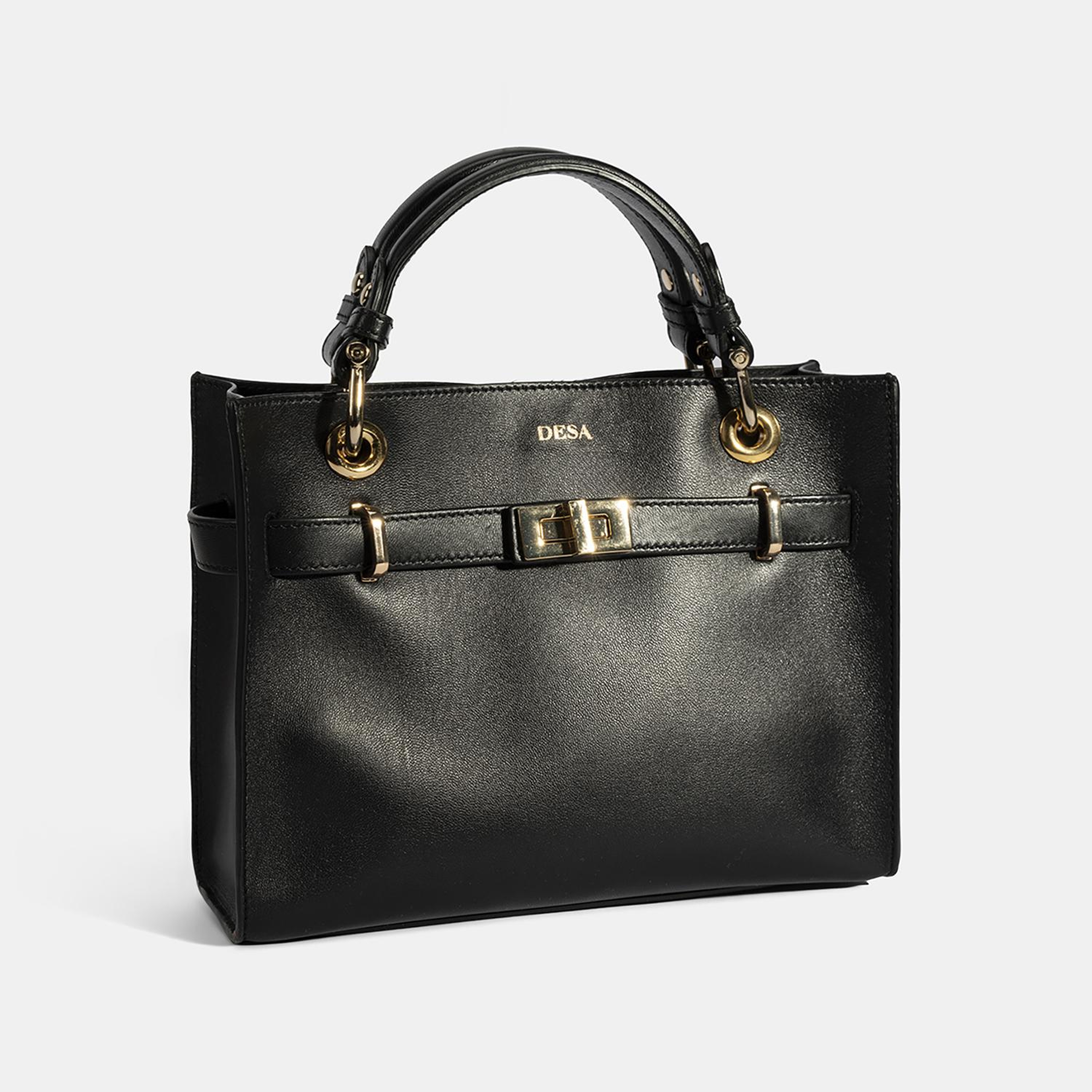 Kadın Siyah Deri Omuz Çantası