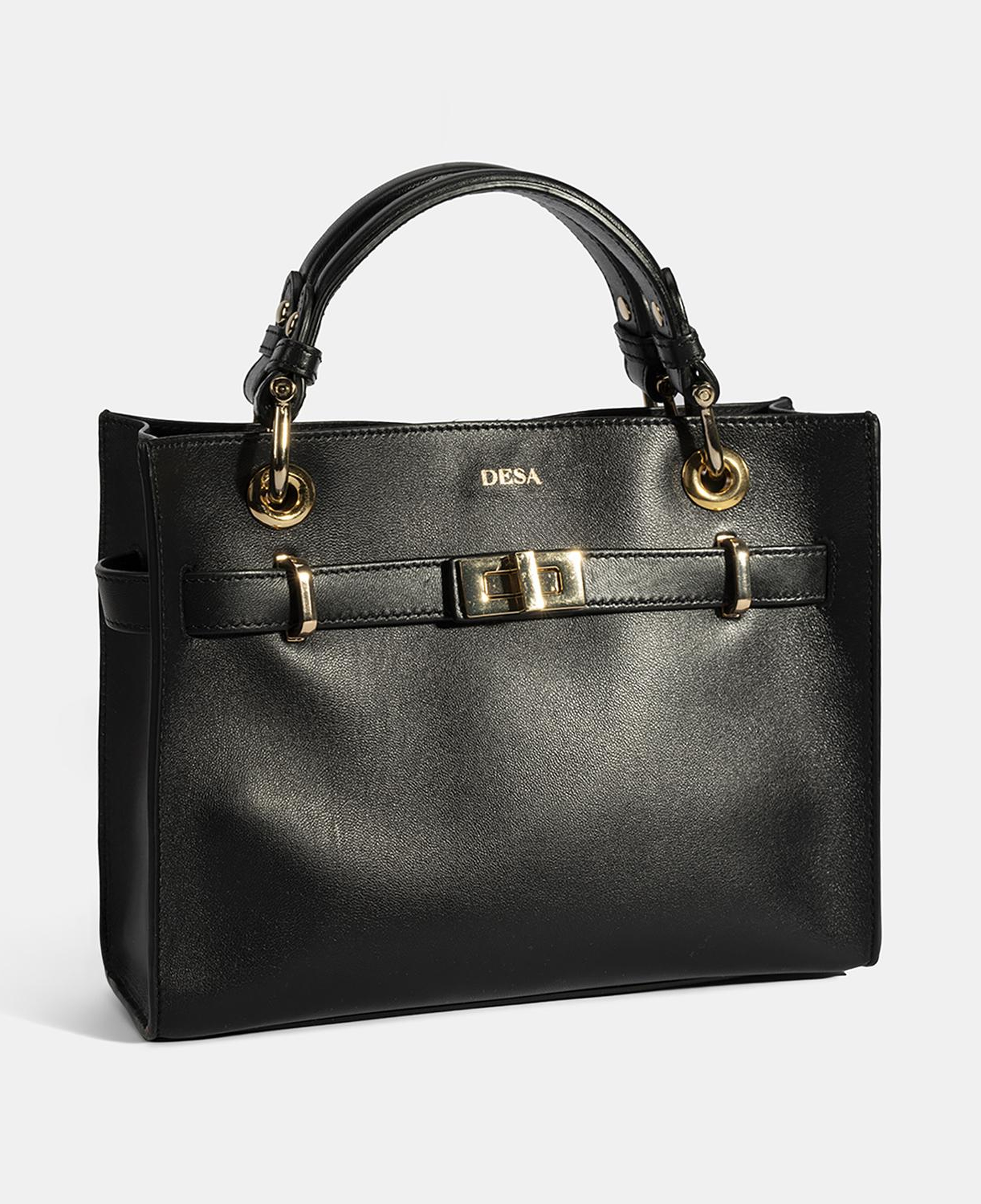 Kadın Siyah Deri Omuz Çantası