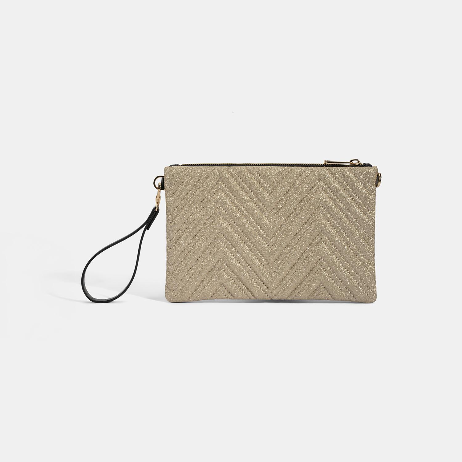 Kadın Gold Omuz Askılı Portföy Çanta