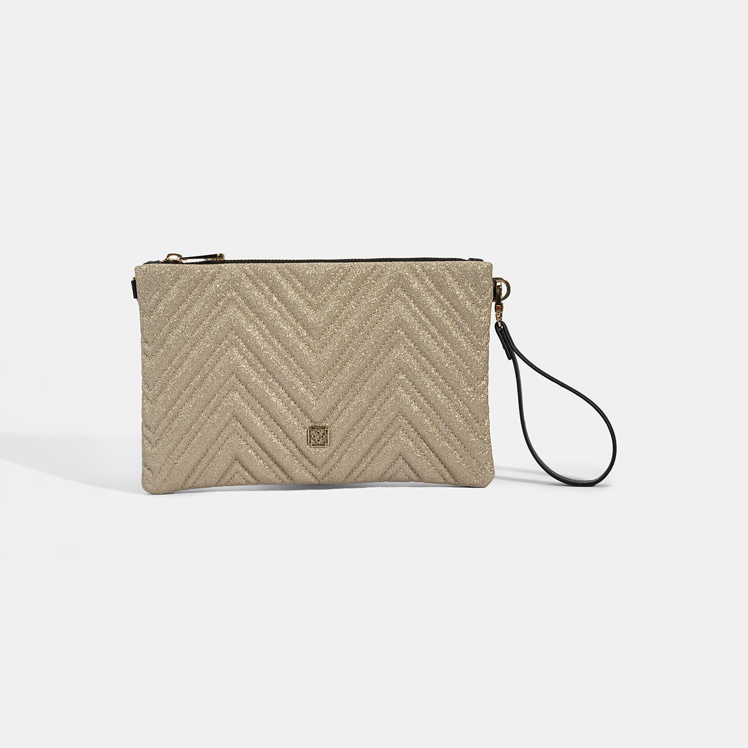 Kadın Gold Omuz Askılı Portföy Çanta