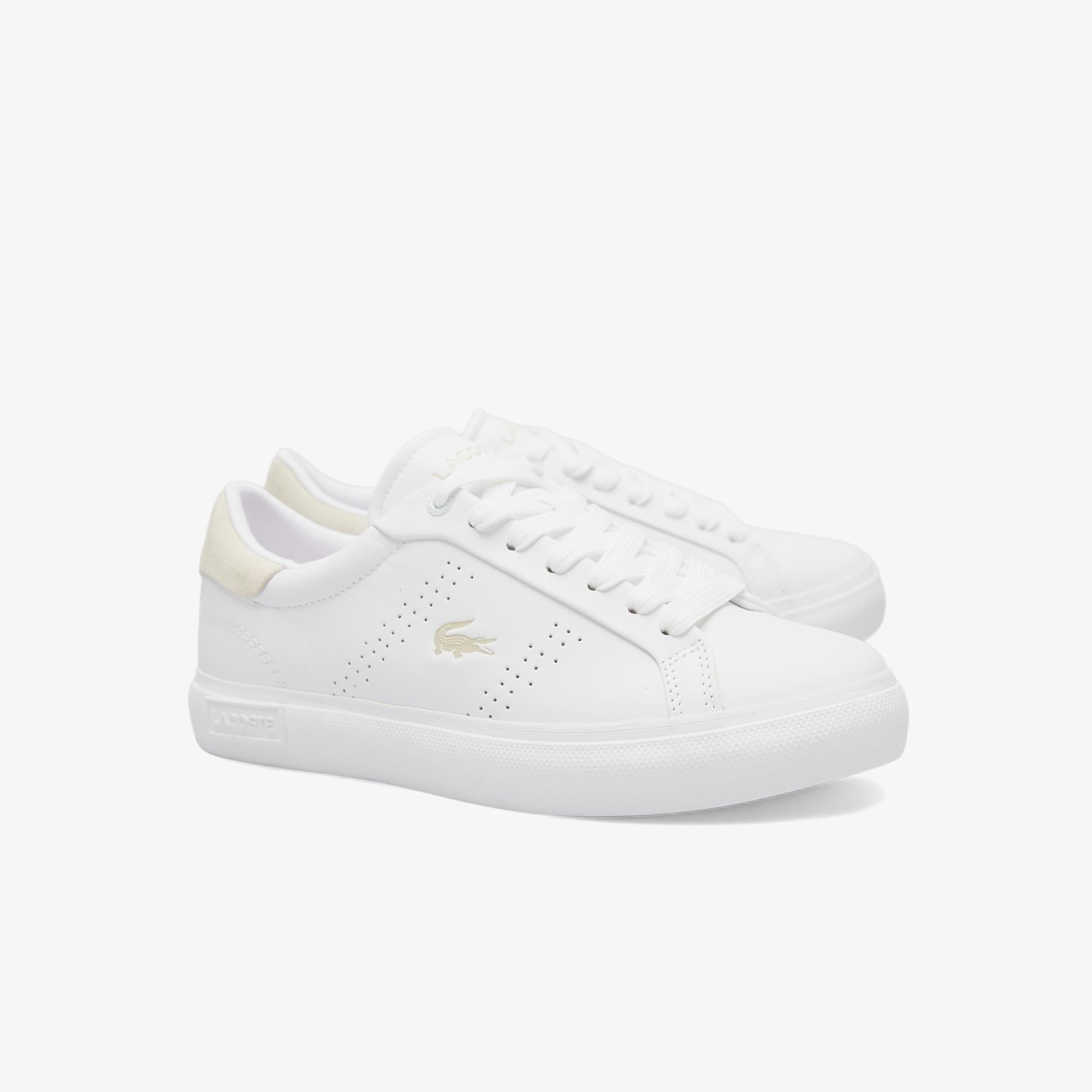 Lacoste Powercourt 2.0 Kadın Beyaz Sneaker