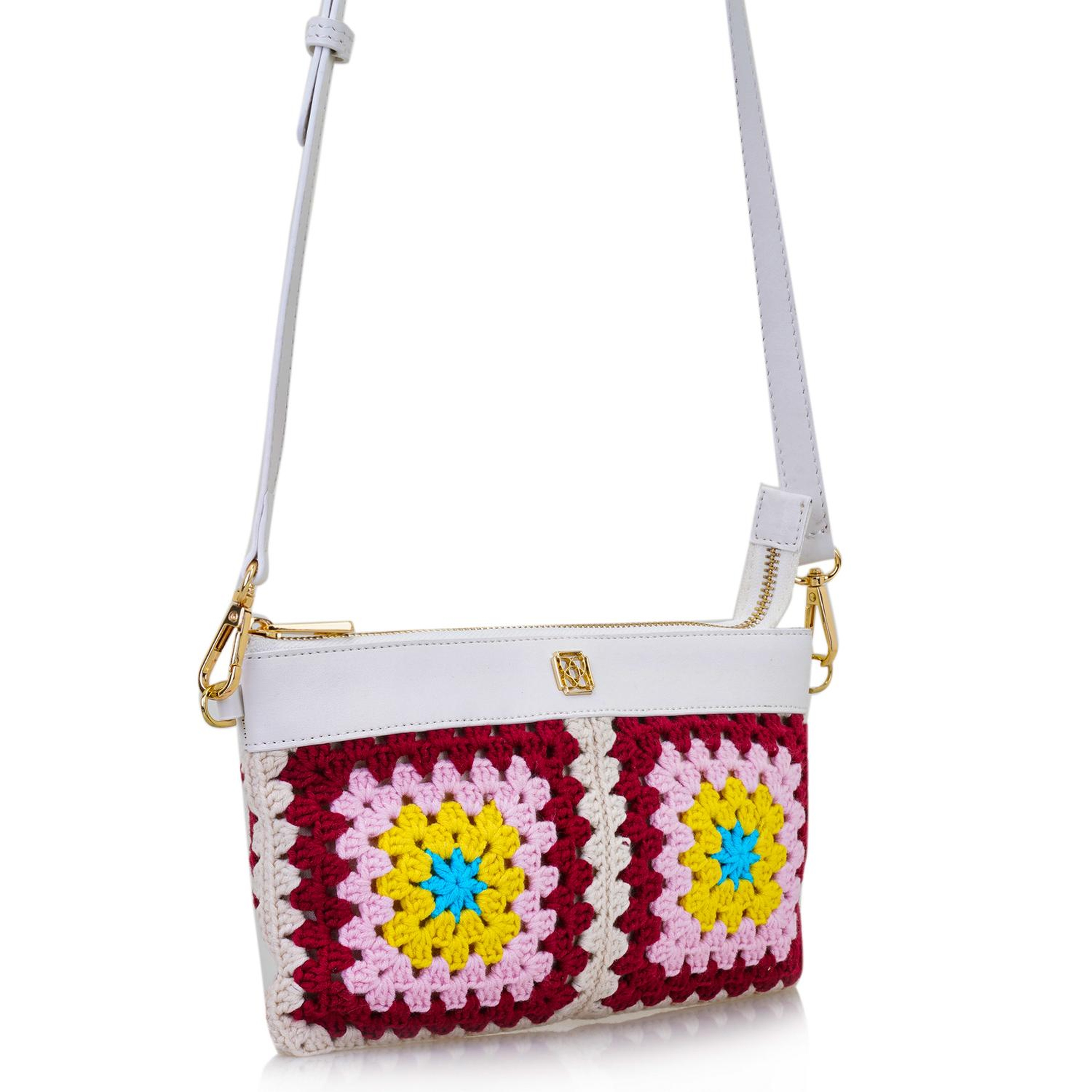 Bordo Kadın Örgülü Omuz Çantası