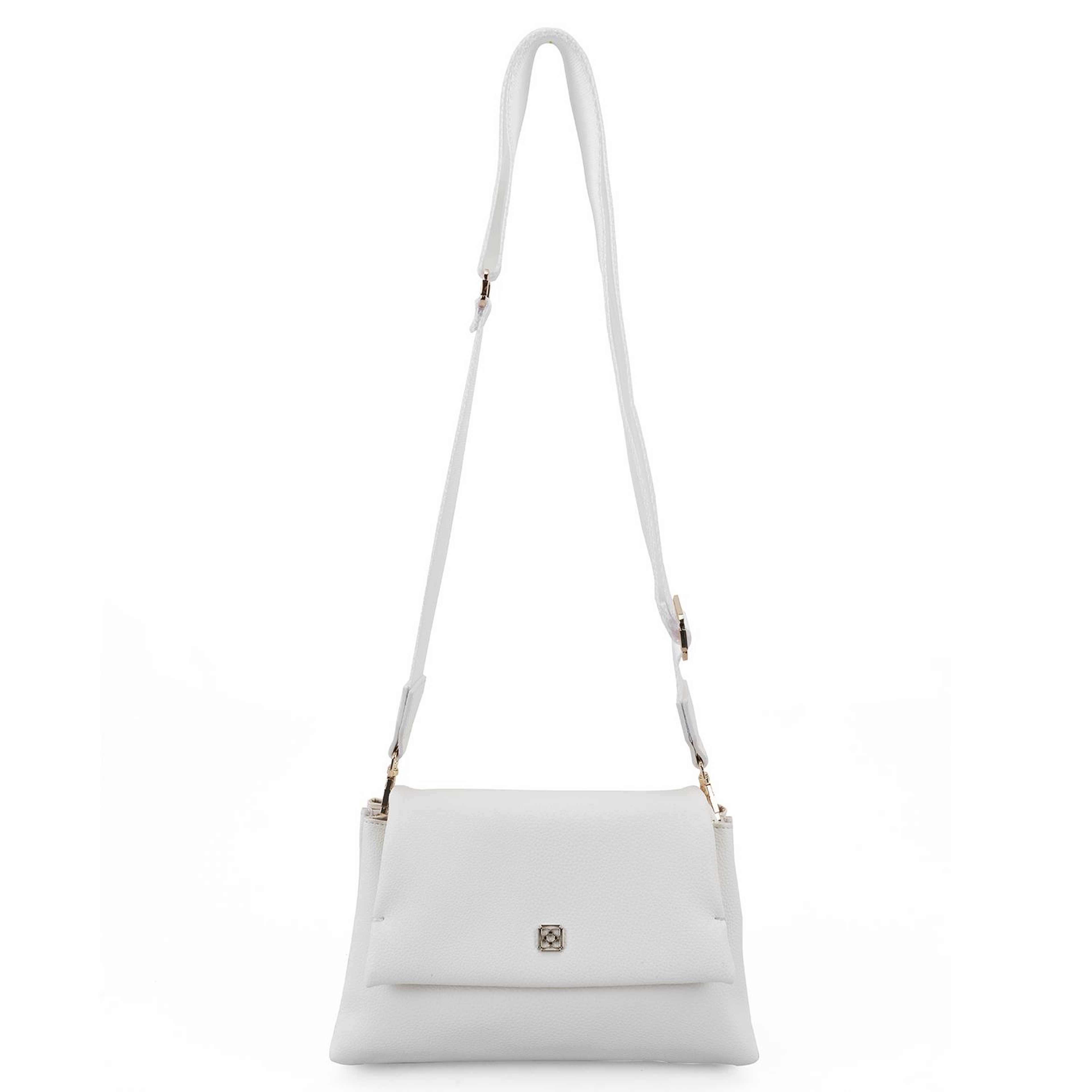 Kadın Beyaz Postacı Çantası