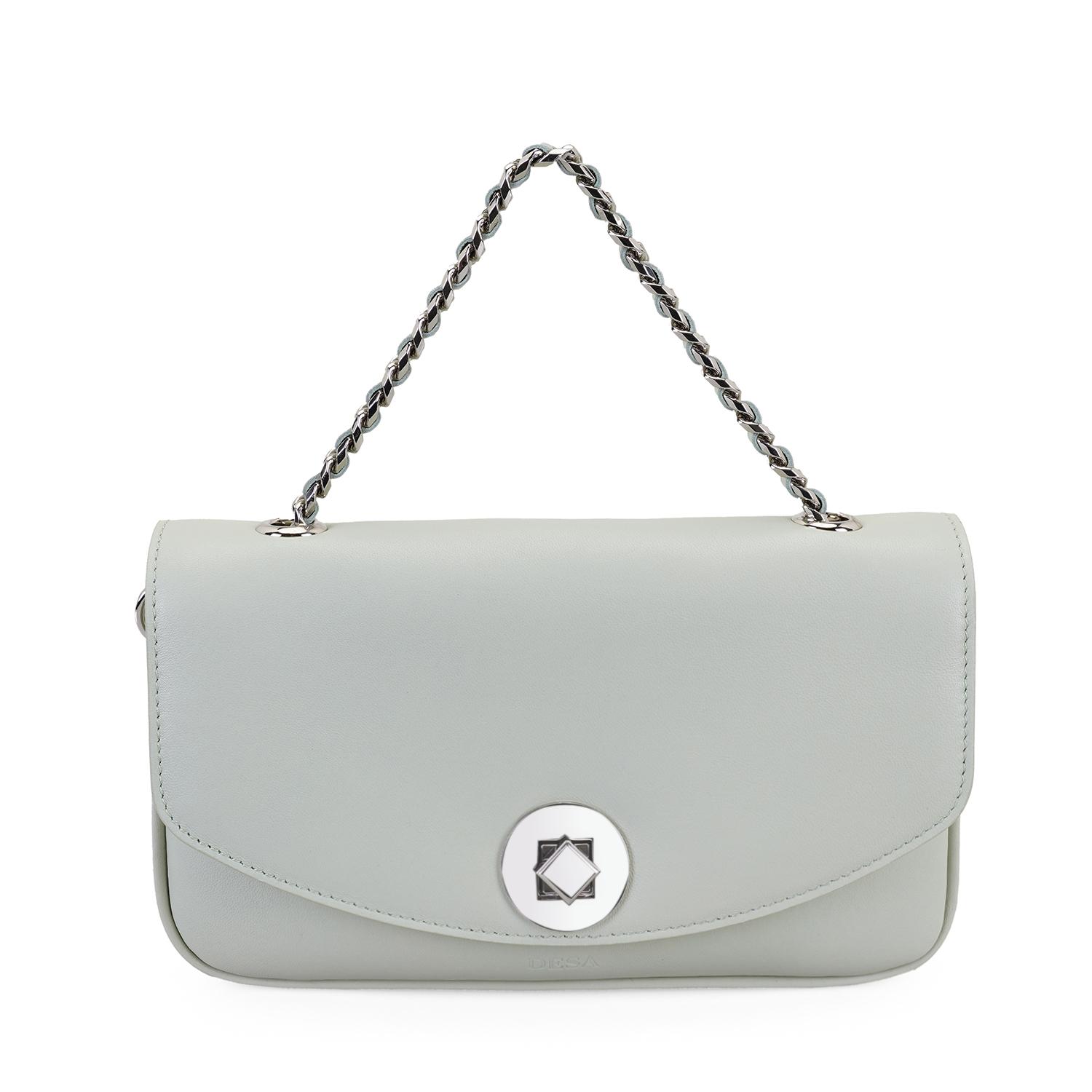 Karla Yeşil Kadın Deri Omuz Çantası